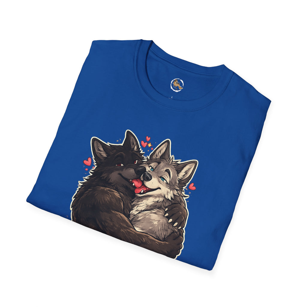 Gay Wolves Graphic T-Shirt - 'There Are Two Wolves' Cute LGBT Pride Tee