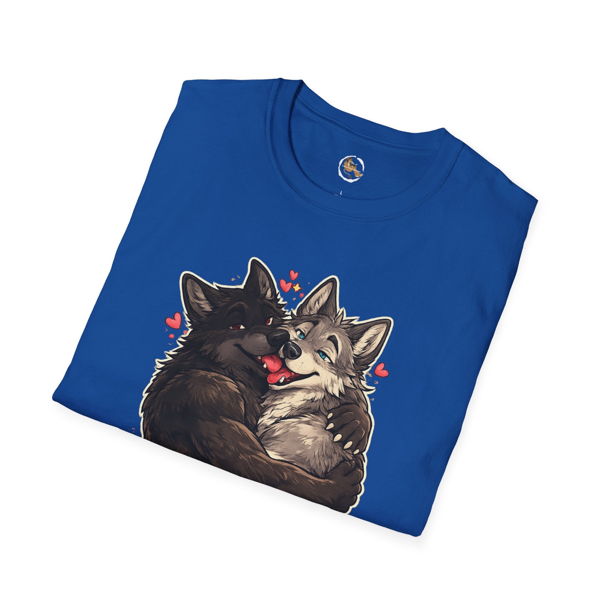 Gay Wolves Graphic T-Shirt - 'There Are Two Wolves' Cute LGBT Pride Tee