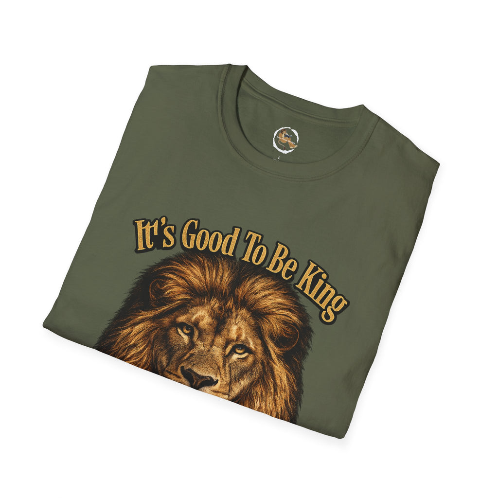 It's Good To Be King Lion Head T-Shirt | Vintage Animal Graphic Tee