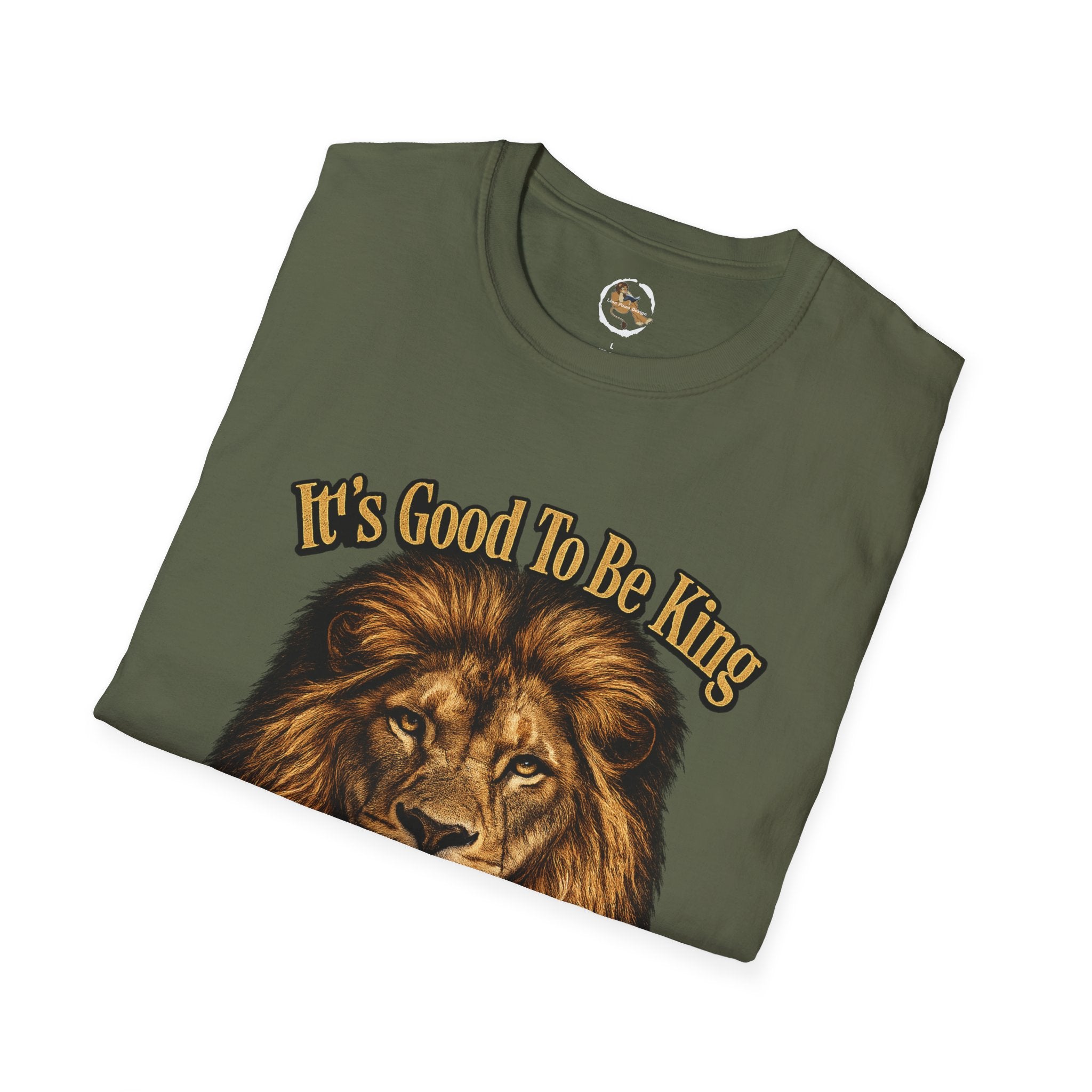 It's Good To Be King Lion Head T-Shirt | Vintage Animal Graphic Tee