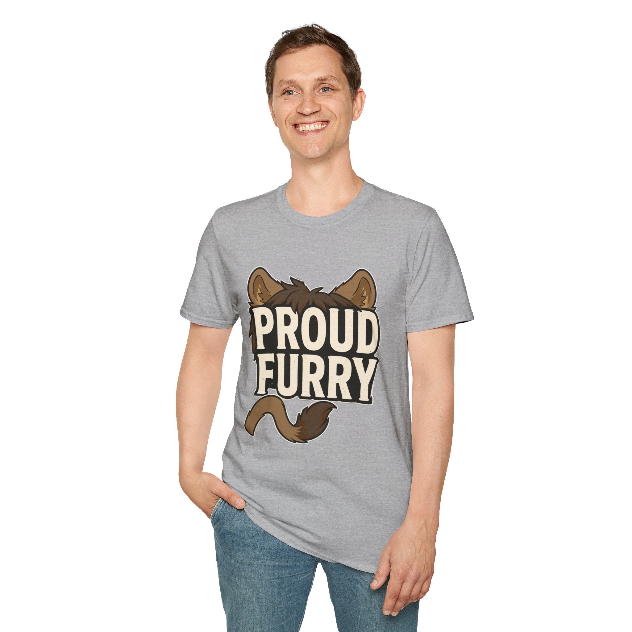 Proud Furry Graphic Tee — Cute Furry Pride T-Shirt