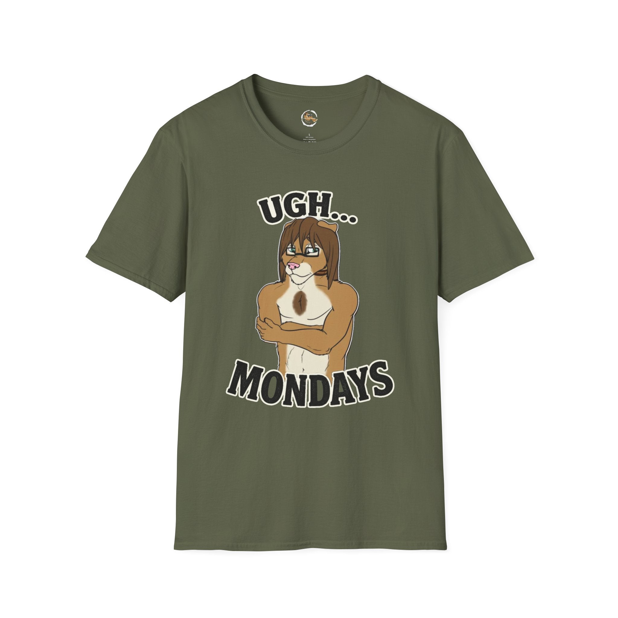Ugh Mondays Grumpy Lion T-Shirt | Funny Work Casual Tee