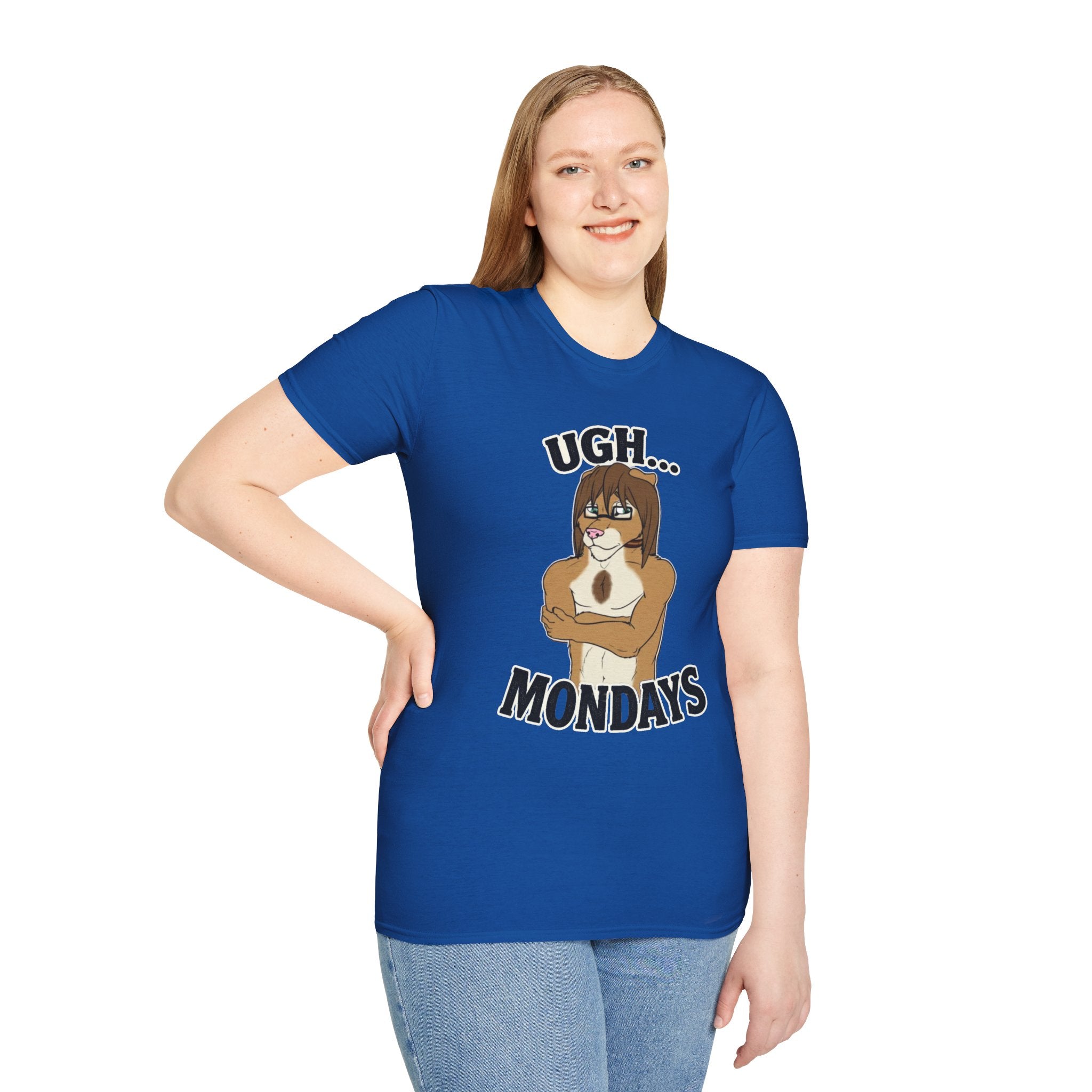 Ugh Mondays Grumpy Lion T-Shirt | Funny Work Casual Tee