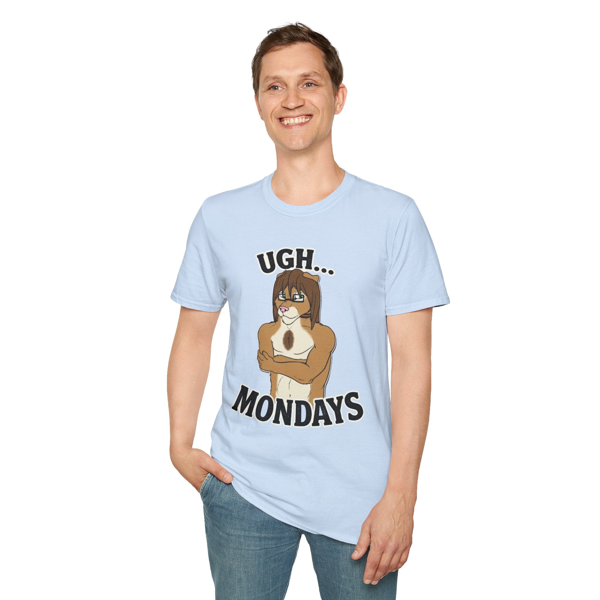 Ugh Mondays Grumpy Lion T-Shirt | Funny Work Casual Tee
