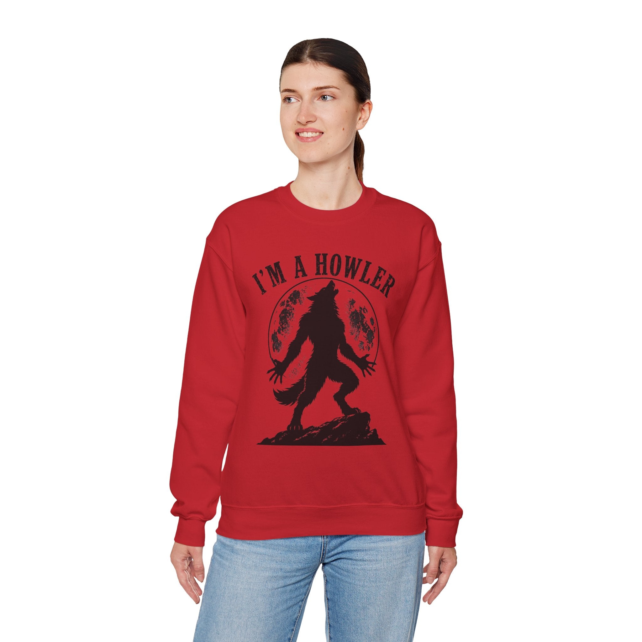 Werewolf Howler Sweeter Crewneck Sweatshirt | Furry Wolf Design