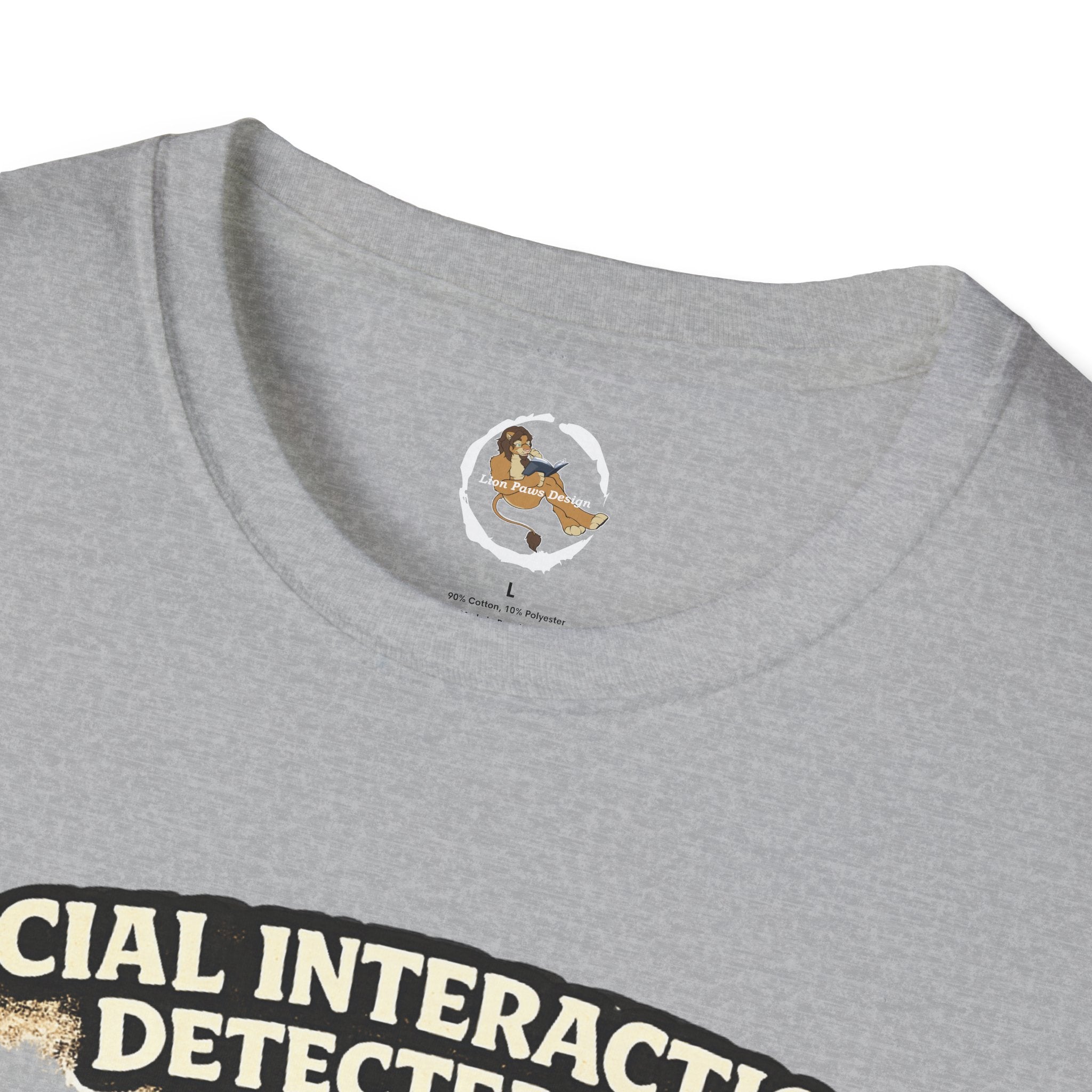 Panic Mode Activated T‑Shirt — "Social Interaction Detected" Funny Furry Graphic Tee