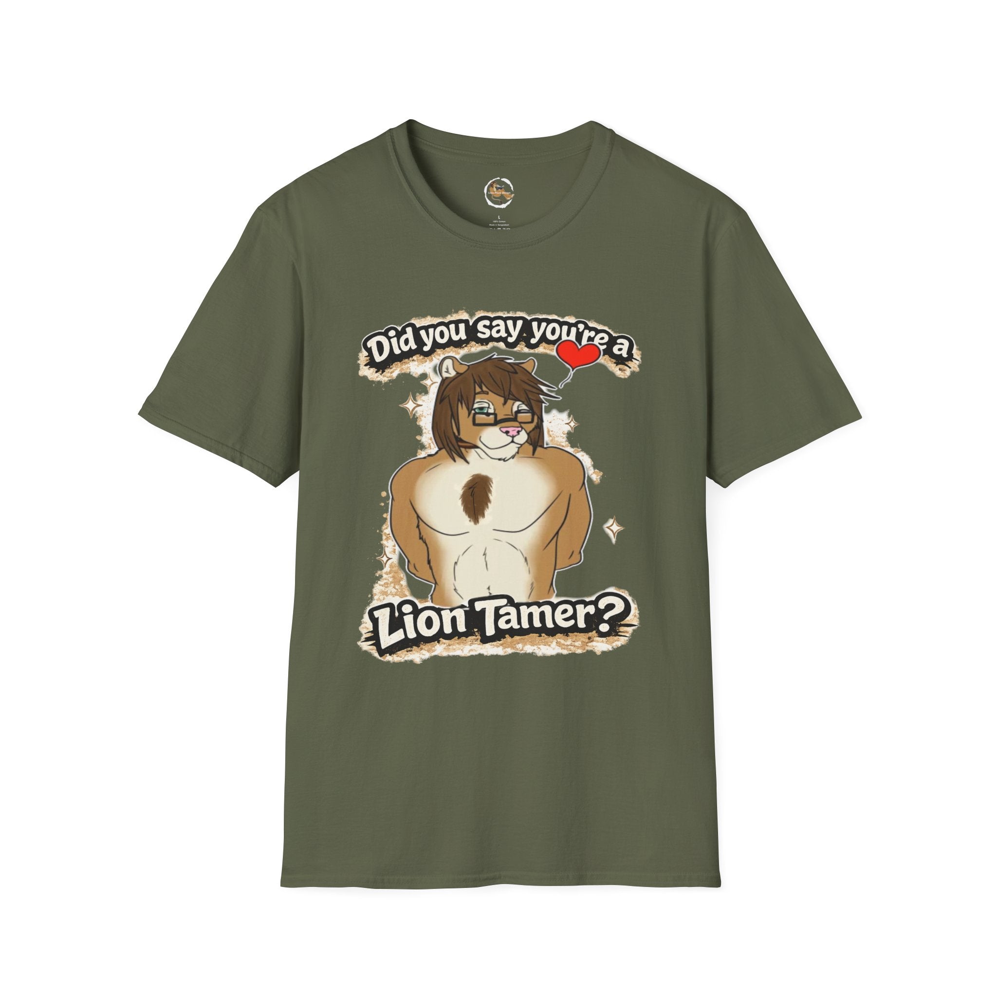 Did you say you're a Lion Tamer? T-Shirt | Furry Lion Character Tee