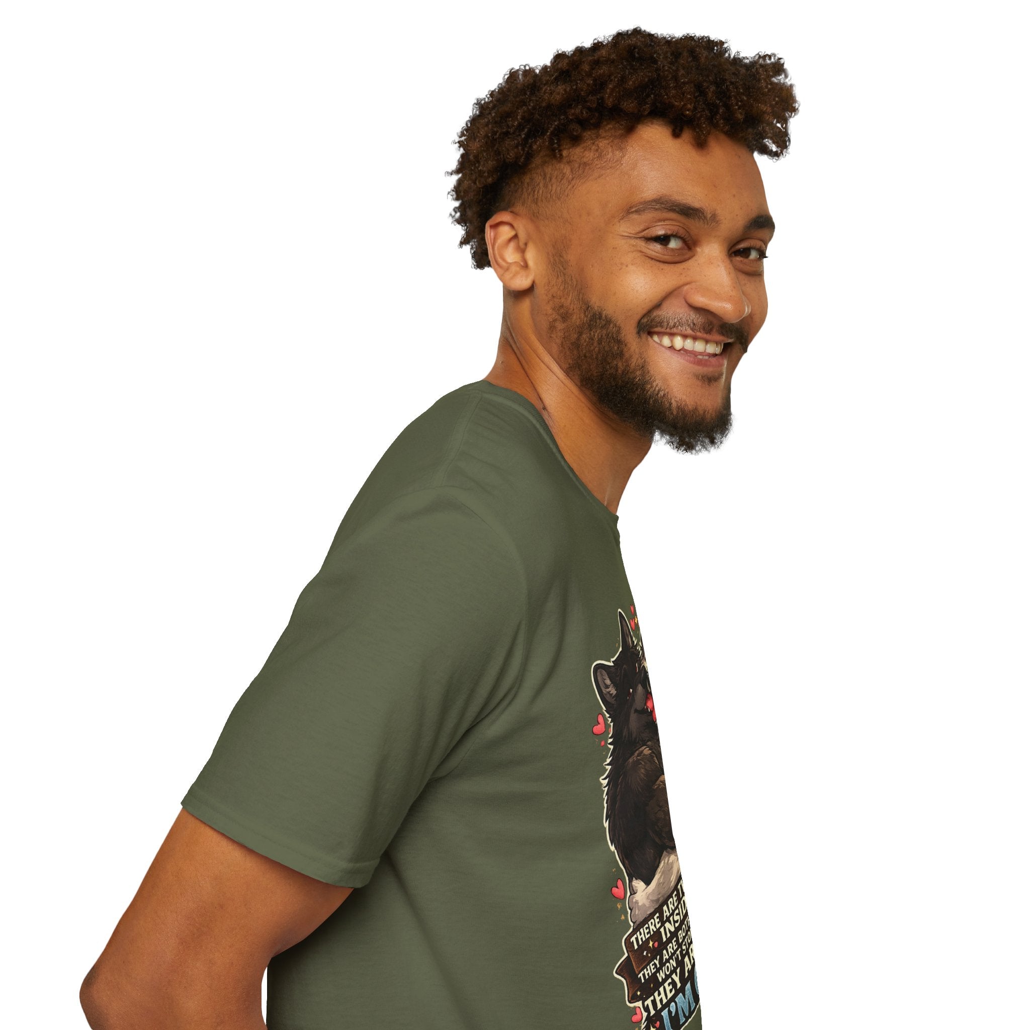 Gay Wolves Graphic T-Shirt - 'There Are Two Wolves' Cute LGBT Pride Tee