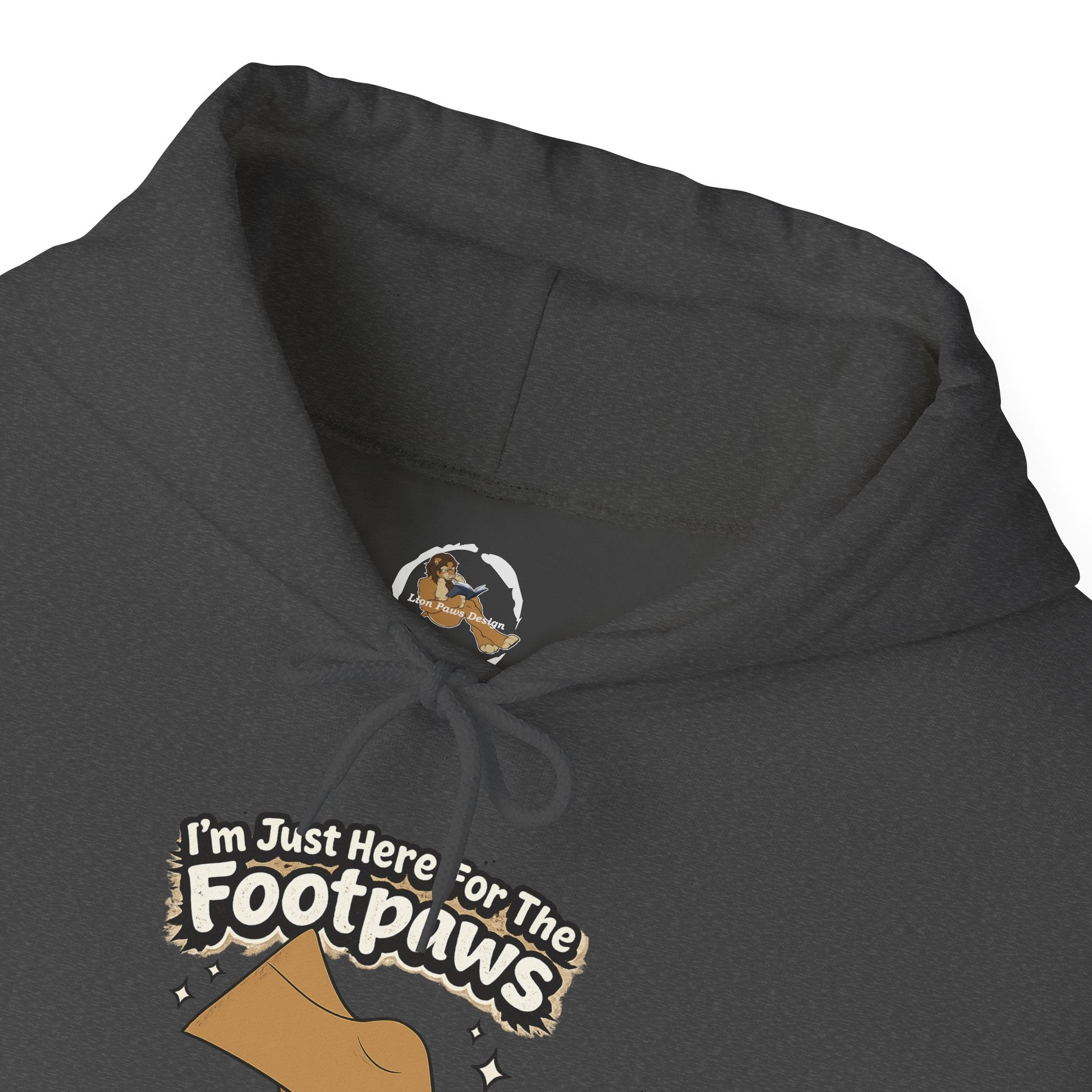 Footpaws Lion Paw Illustration Hoodie | Cute Feline Paws Graphic