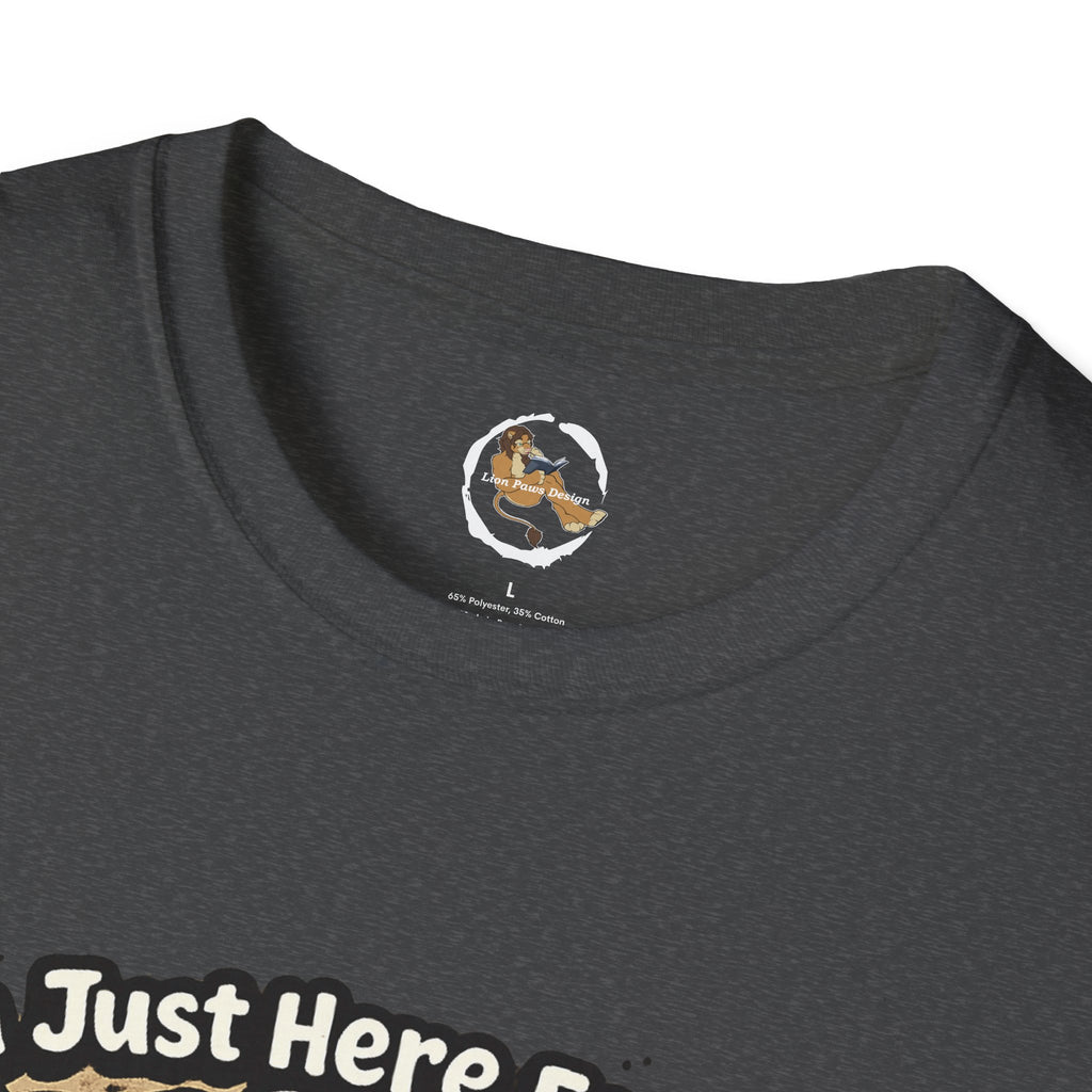 Im Just Here For The Footpaws T-Shirt | Lion Paw Illustration, Graphic Tee