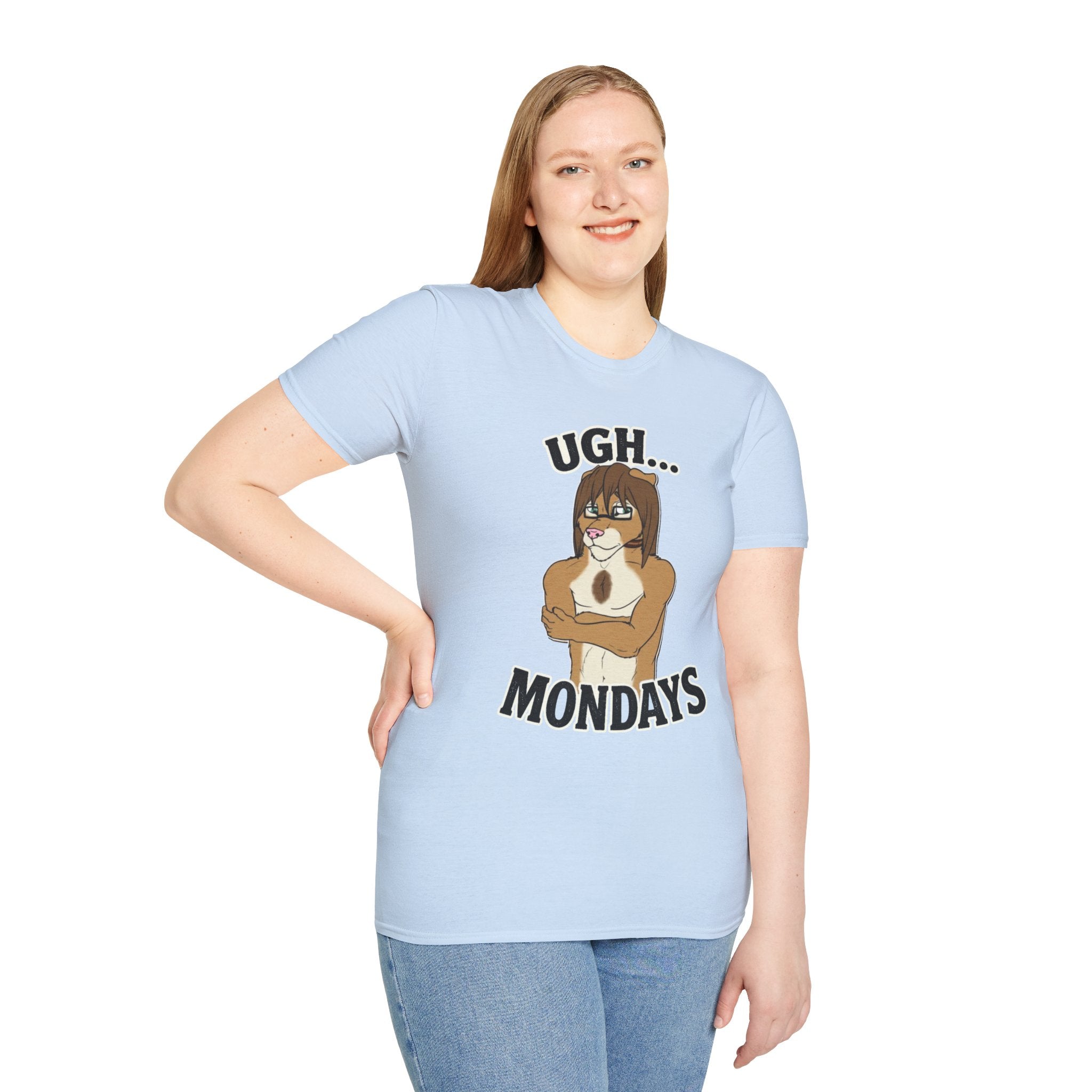 Ugh Mondays Grumpy Lion T-Shirt | Funny Work Casual Tee