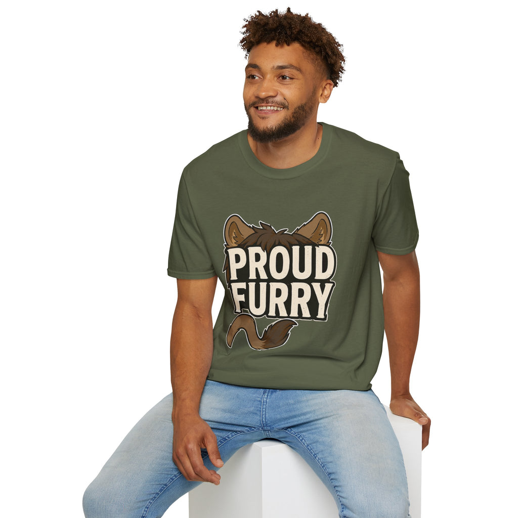 Proud Furry Graphic Tee — Cute Furry Pride T-Shirt