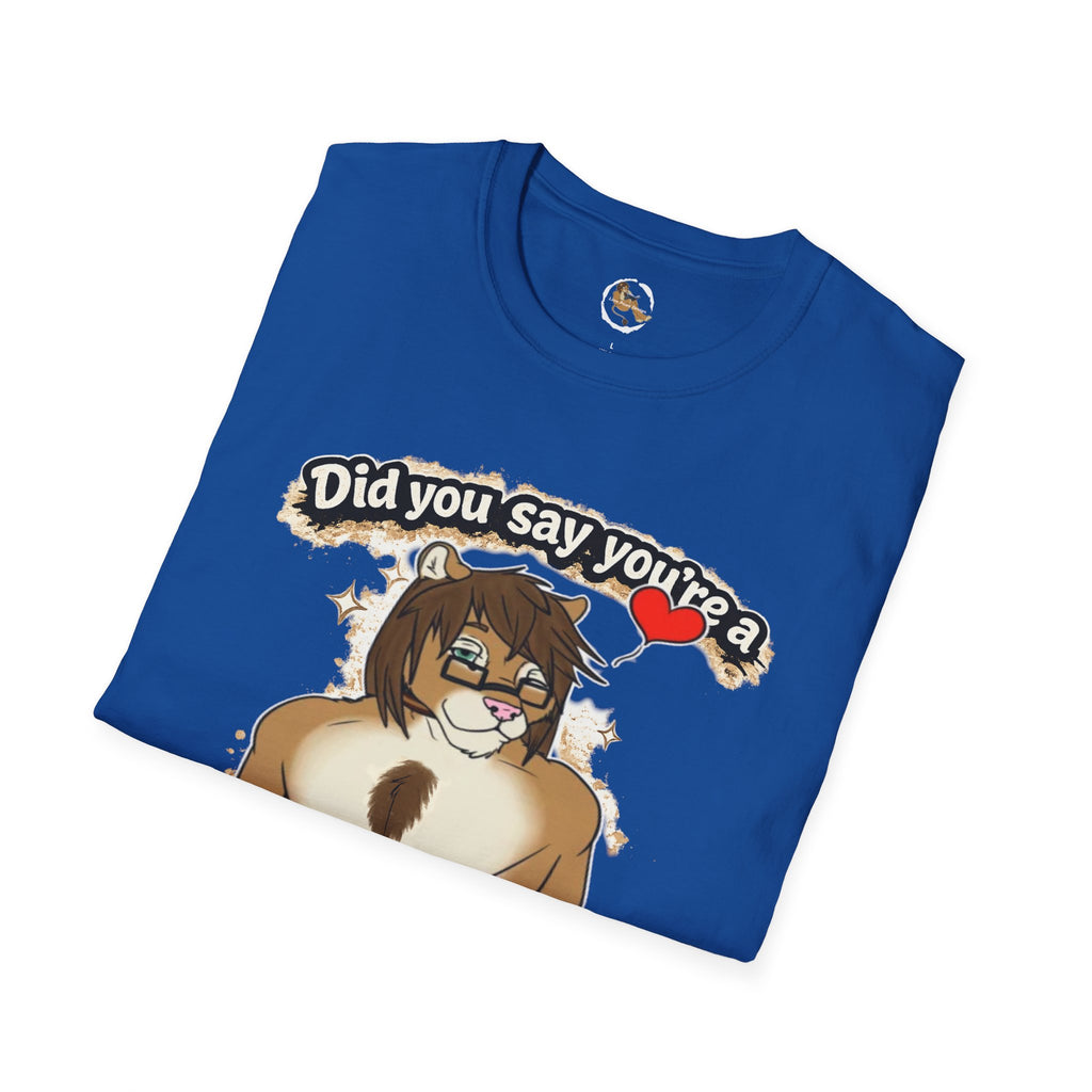 Did you say you're a Lion Tamer? T-Shirt | Furry Lion Character Tee