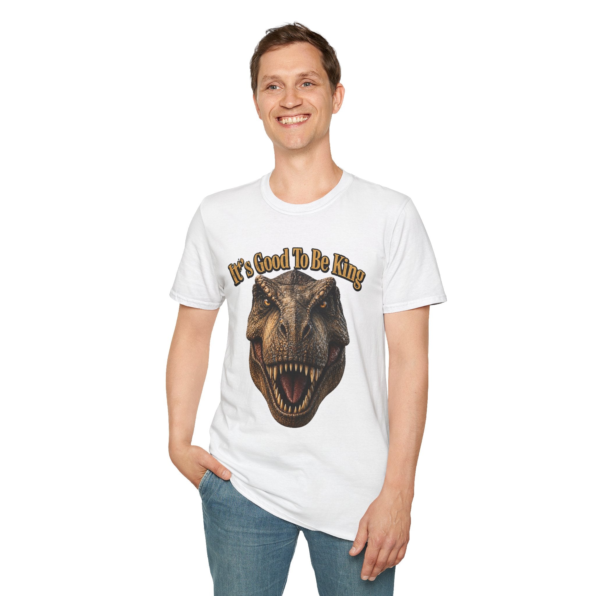 Tyrannosaurus Rex Head It's Good To Be King T-Shirt | Dinosaur Shirt