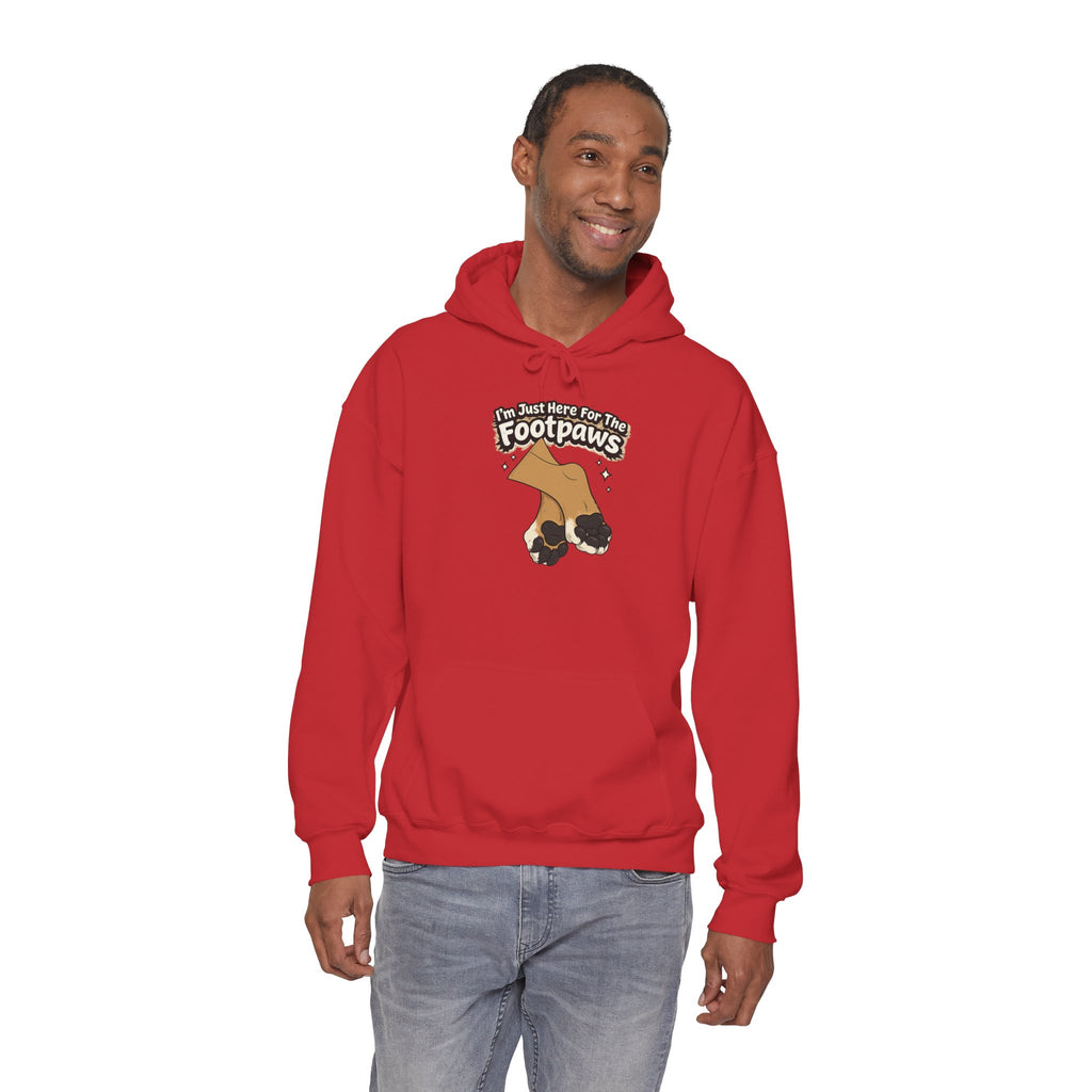 Footpaws Lion Paw Illustration Hoodie | Cute Feline Paws Graphic