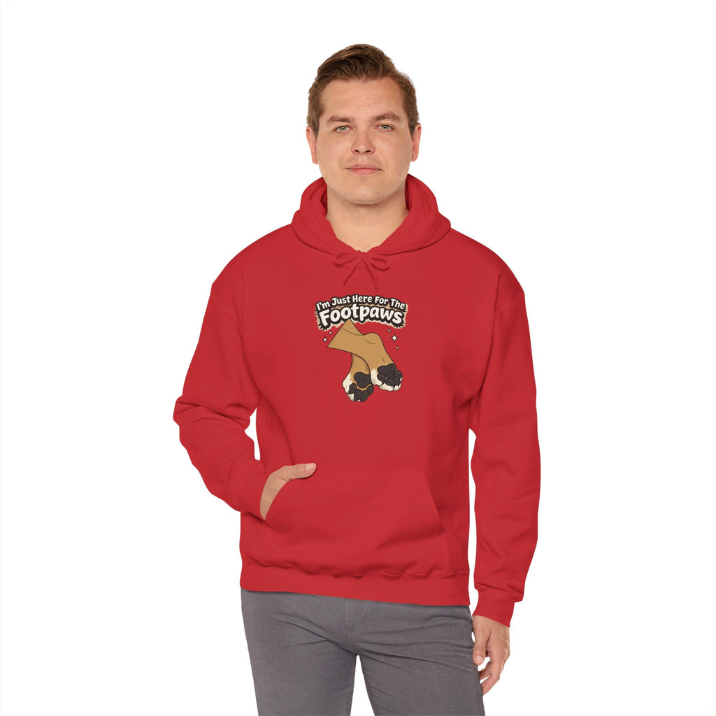 Footpaws Lion Paw Illustration Hoodie | Cute Feline Paws Graphic