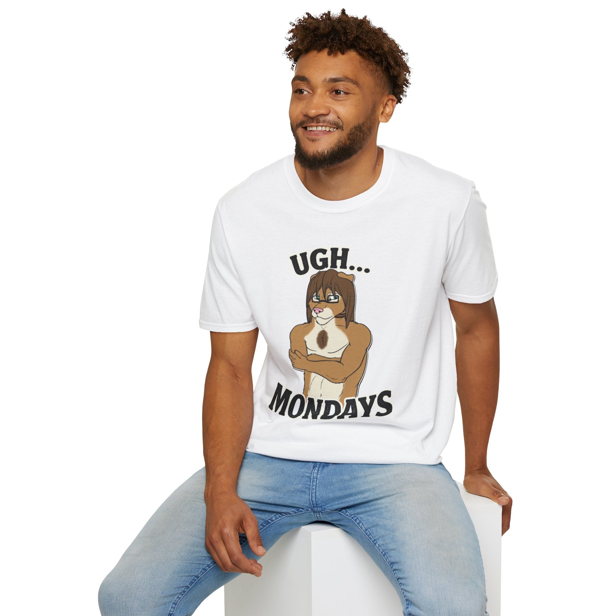 Ugh Mondays Grumpy Lion T-Shirt | Funny Work Casual Tee