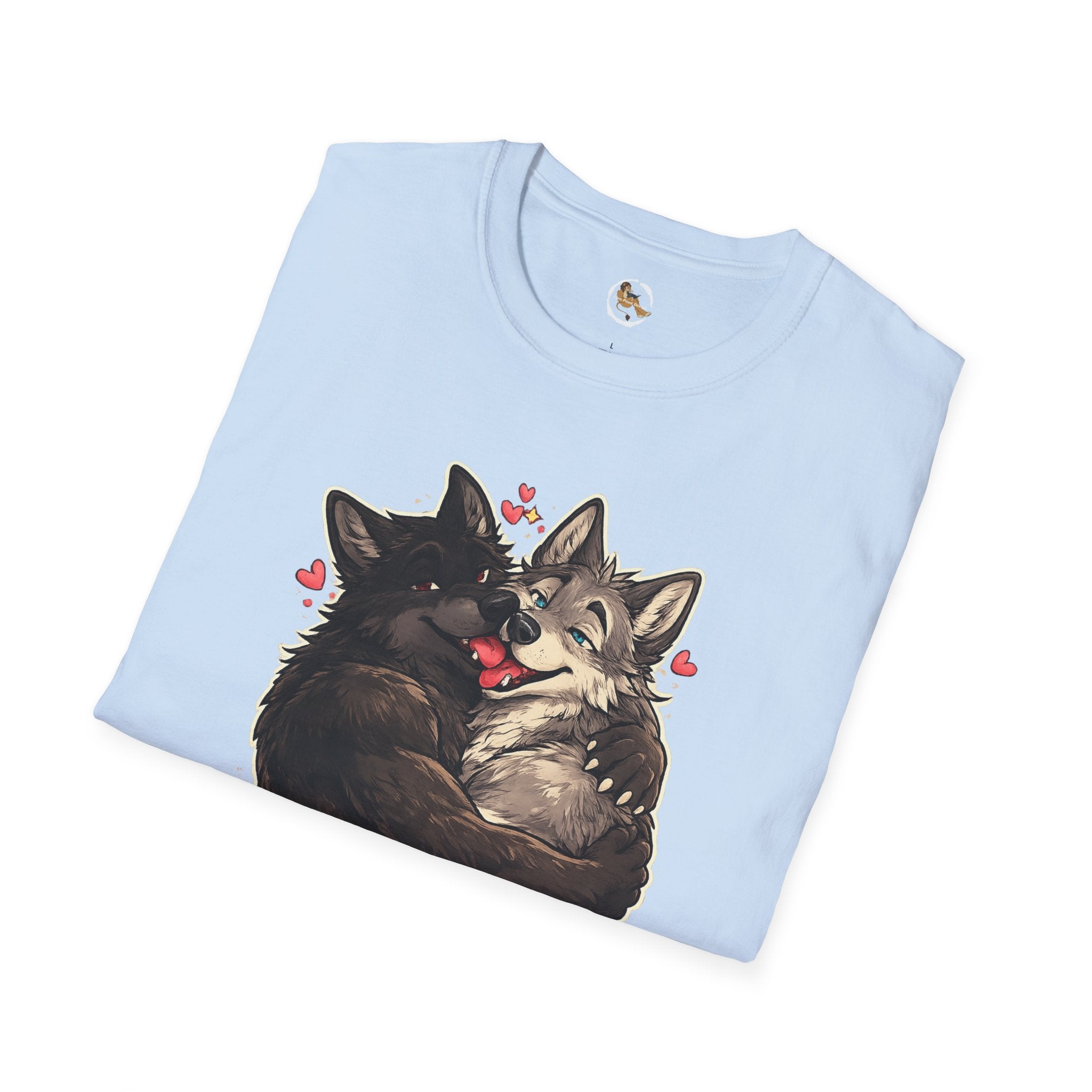 Gay Wolves Graphic T-Shirt - 'There Are Two Wolves' Cute LGBT Pride Tee