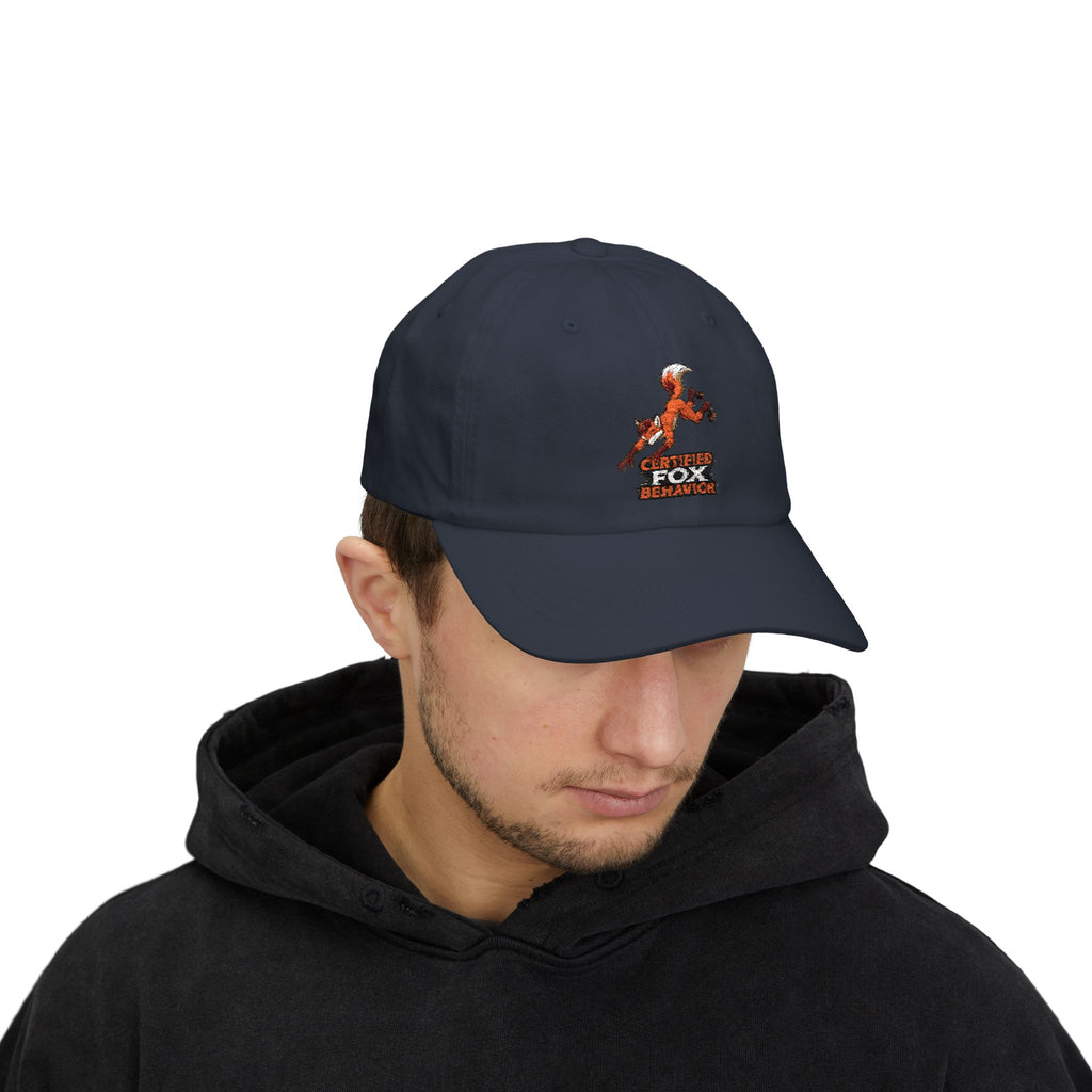 Crafted Fox Illustration Dad Cap | Retro Fox Behavior Logo