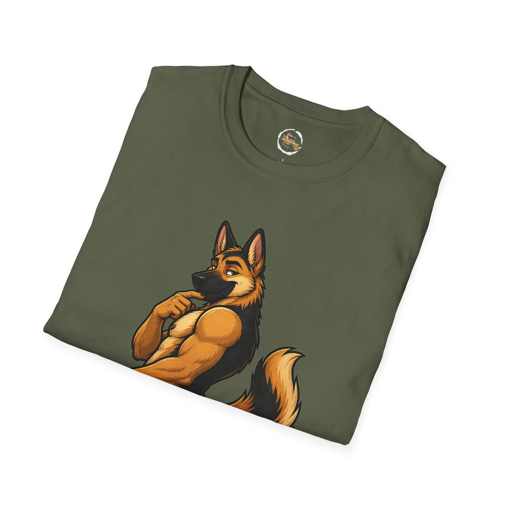 Strong German Shepherd Furry looking to bury a bone T-Shirt | Dog humor
