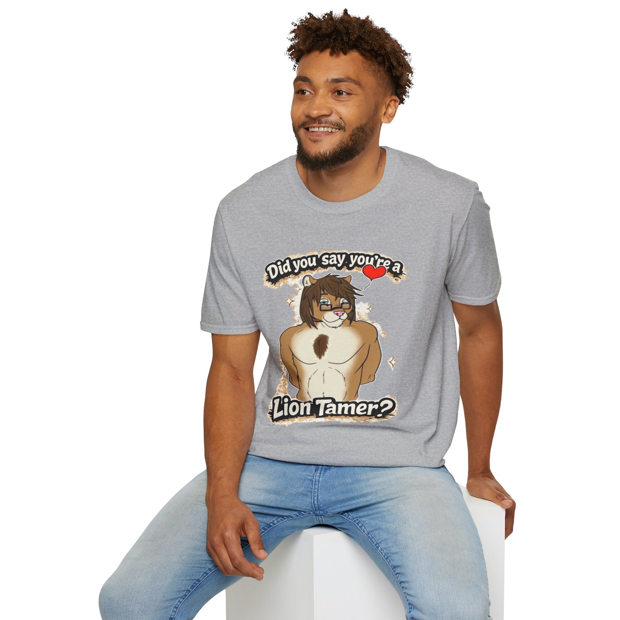 Did you say you're a Lion Tamer? T-Shirt | Furry Lion Character Tee