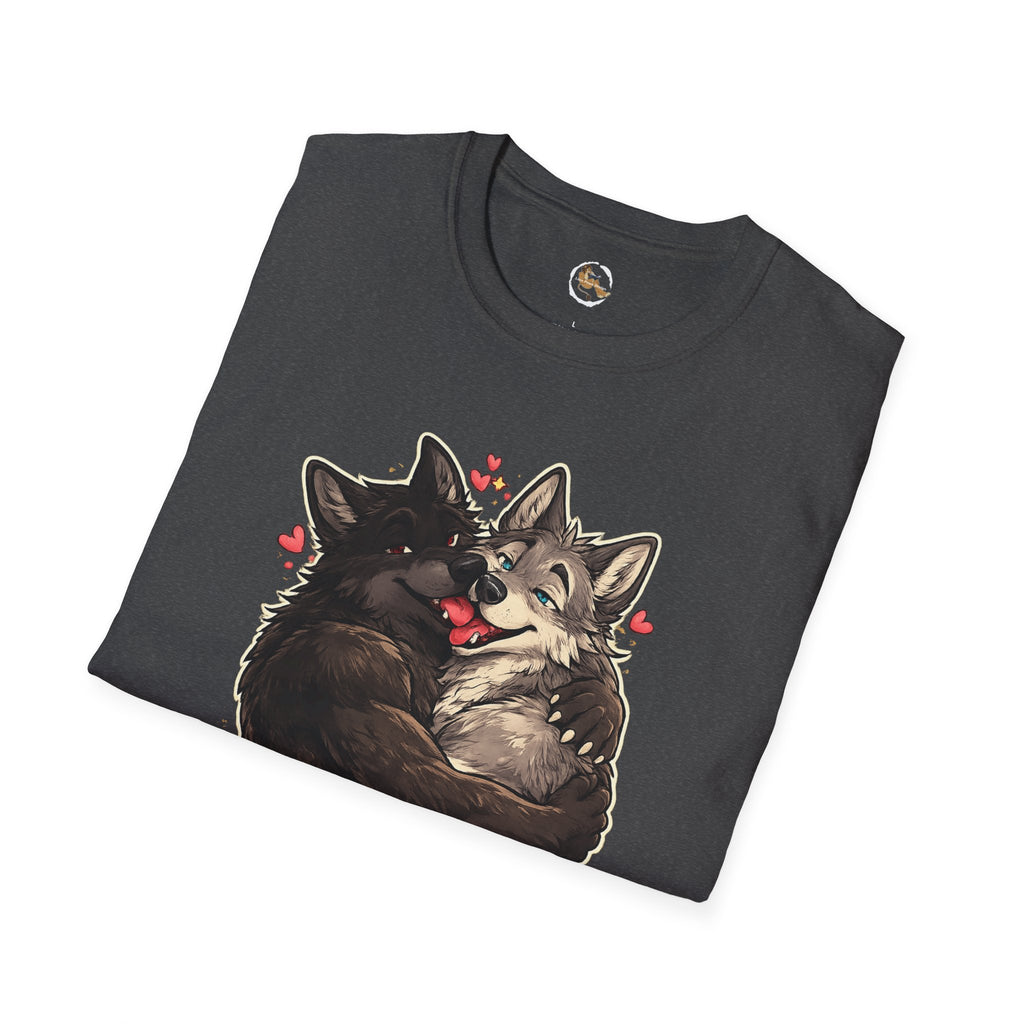 Gay Wolves Graphic T-Shirt - 'There Are Two Wolves' Cute LGBT Pride Tee