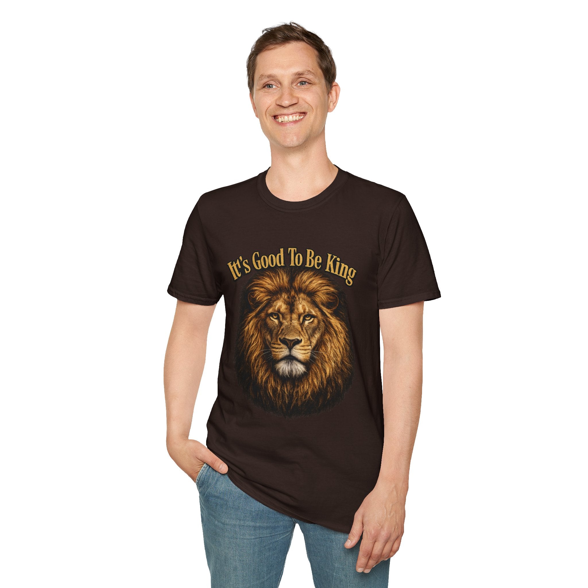 It's Good To Be King Lion Head T-Shirt | Vintage Animal Graphic Tee