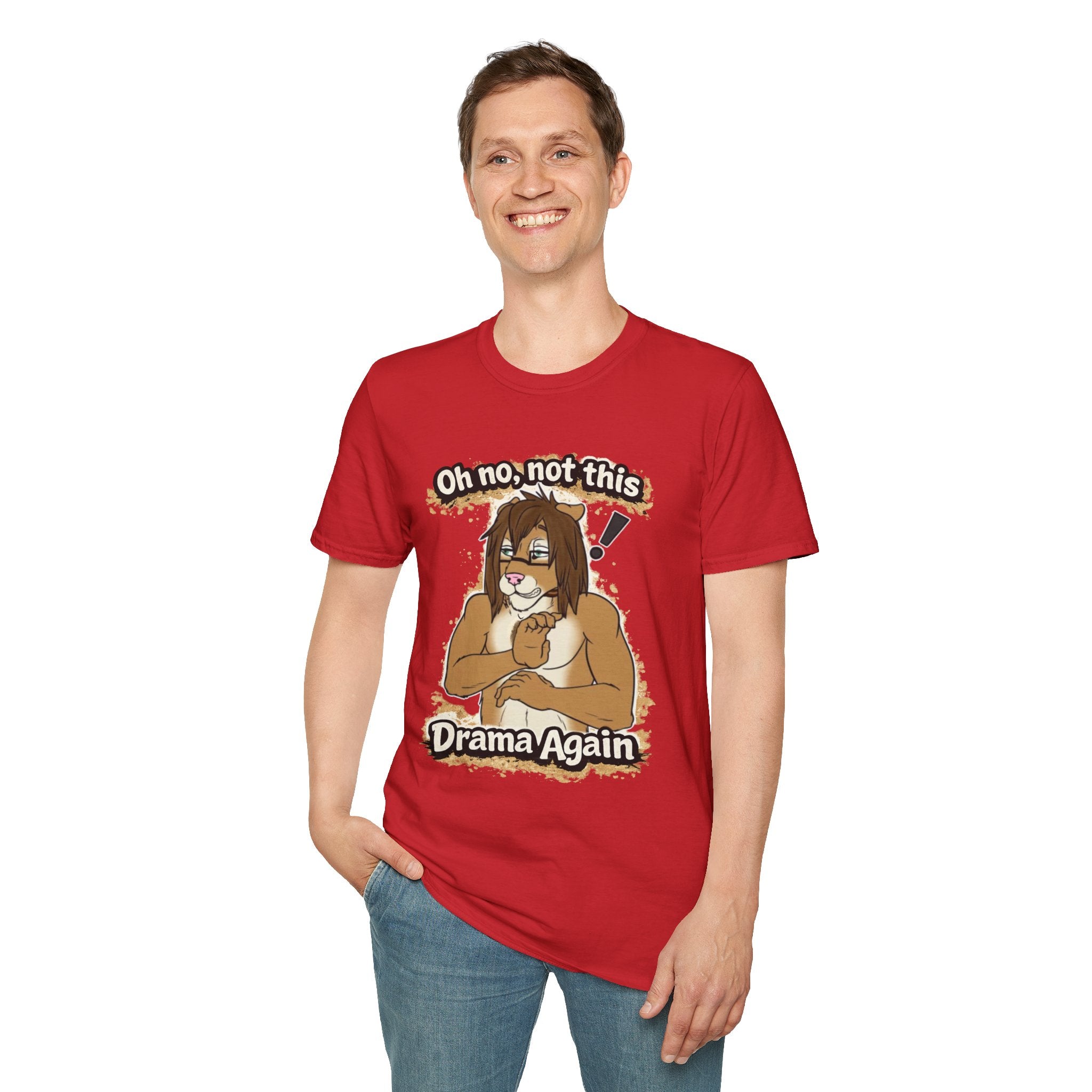 Oh No Not This Drama Again T-Shirt | Sarcastic Furry Character Tee