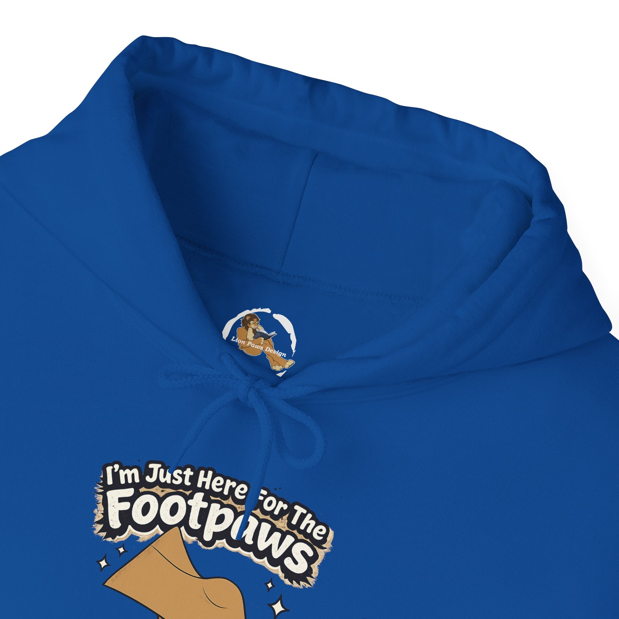 Footpaws Lion Paw Illustration Hoodie | Cute Feline Paws Graphic