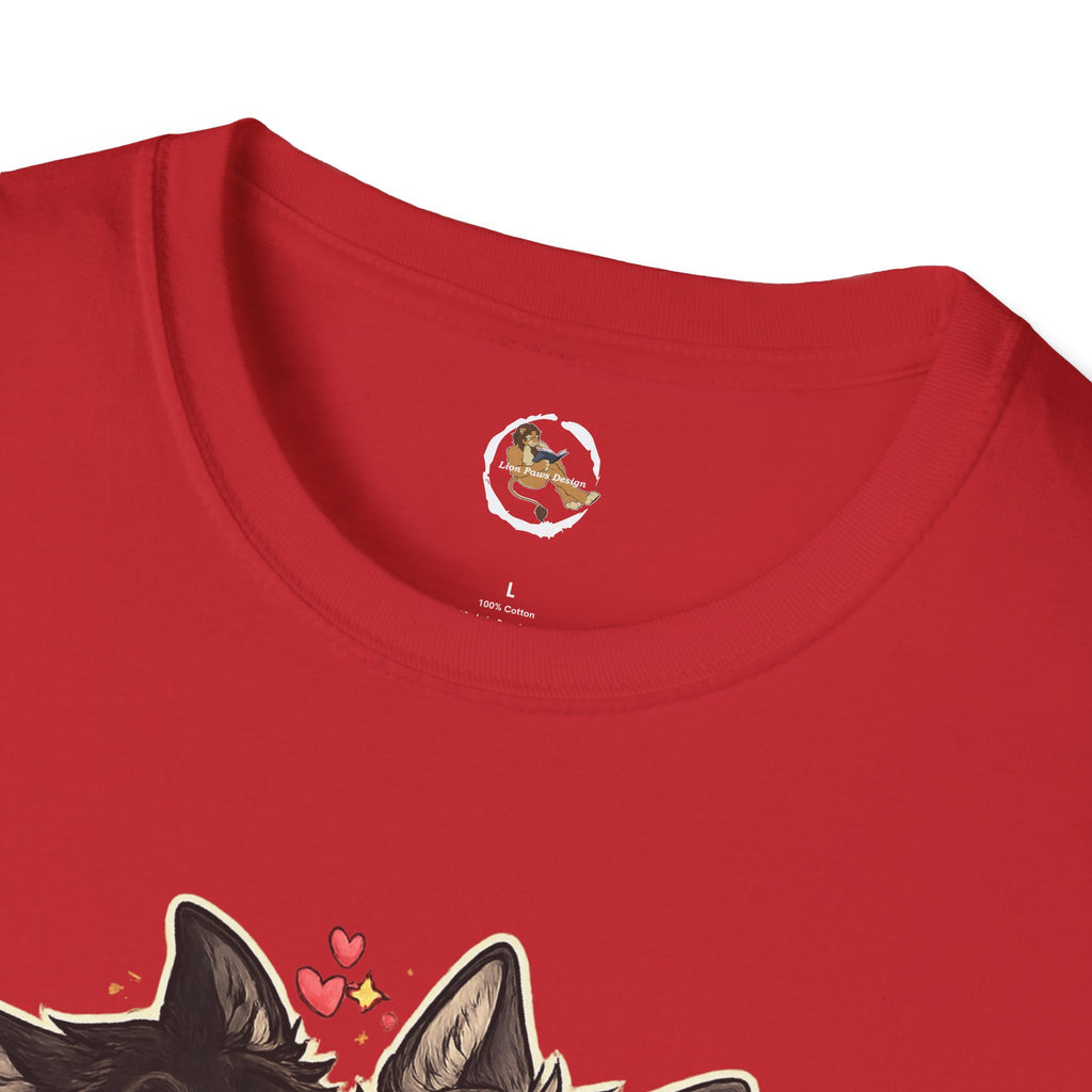 Gay Wolves Graphic T-Shirt - 'There Are Two Wolves' Cute LGBT Pride Tee