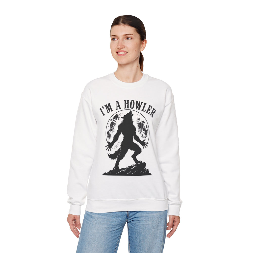 Werewolf Howler Sweeter Crewneck Sweatshirt | Furry Wolf Design