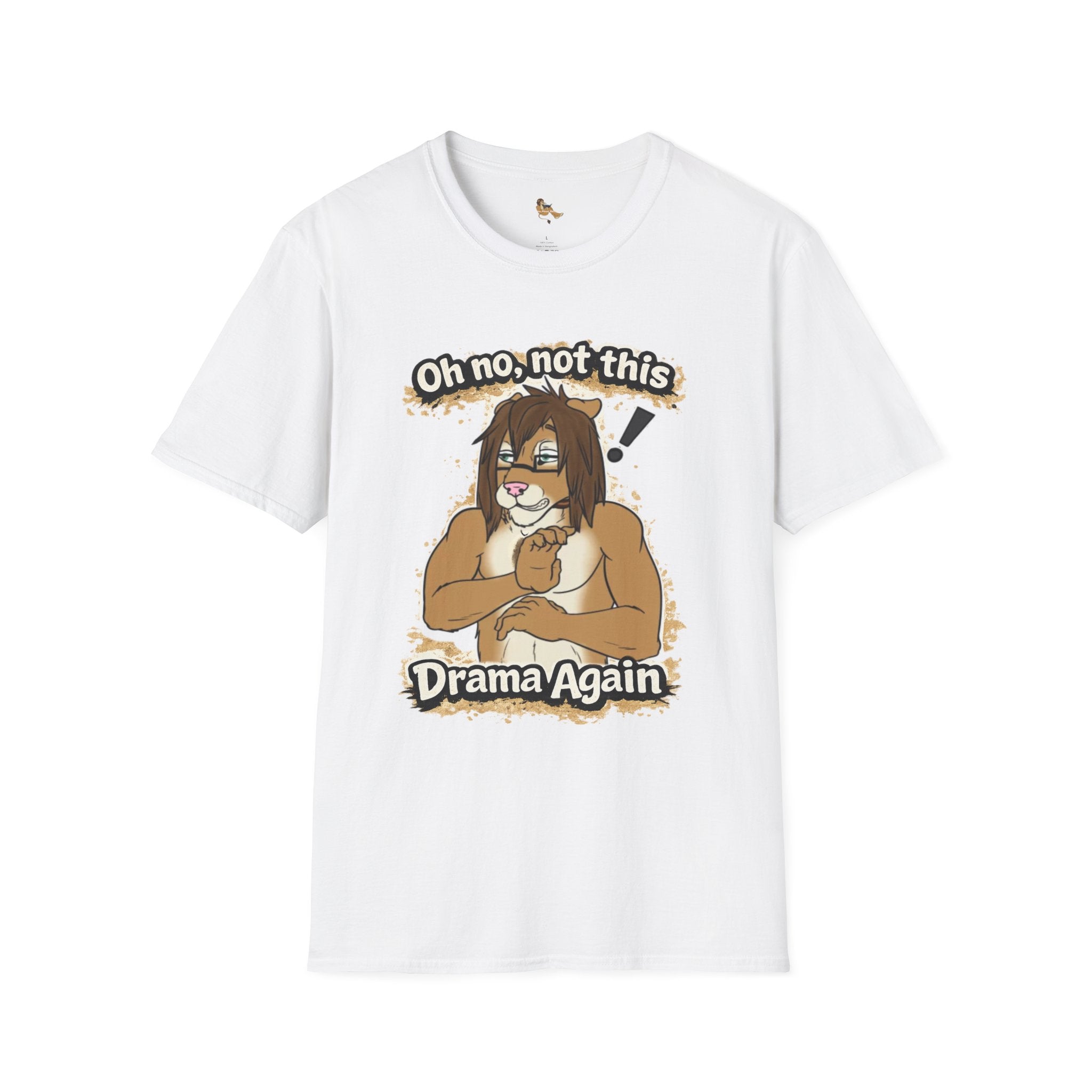 Oh No Not This Drama Again T-Shirt | Sarcastic Furry Character Tee