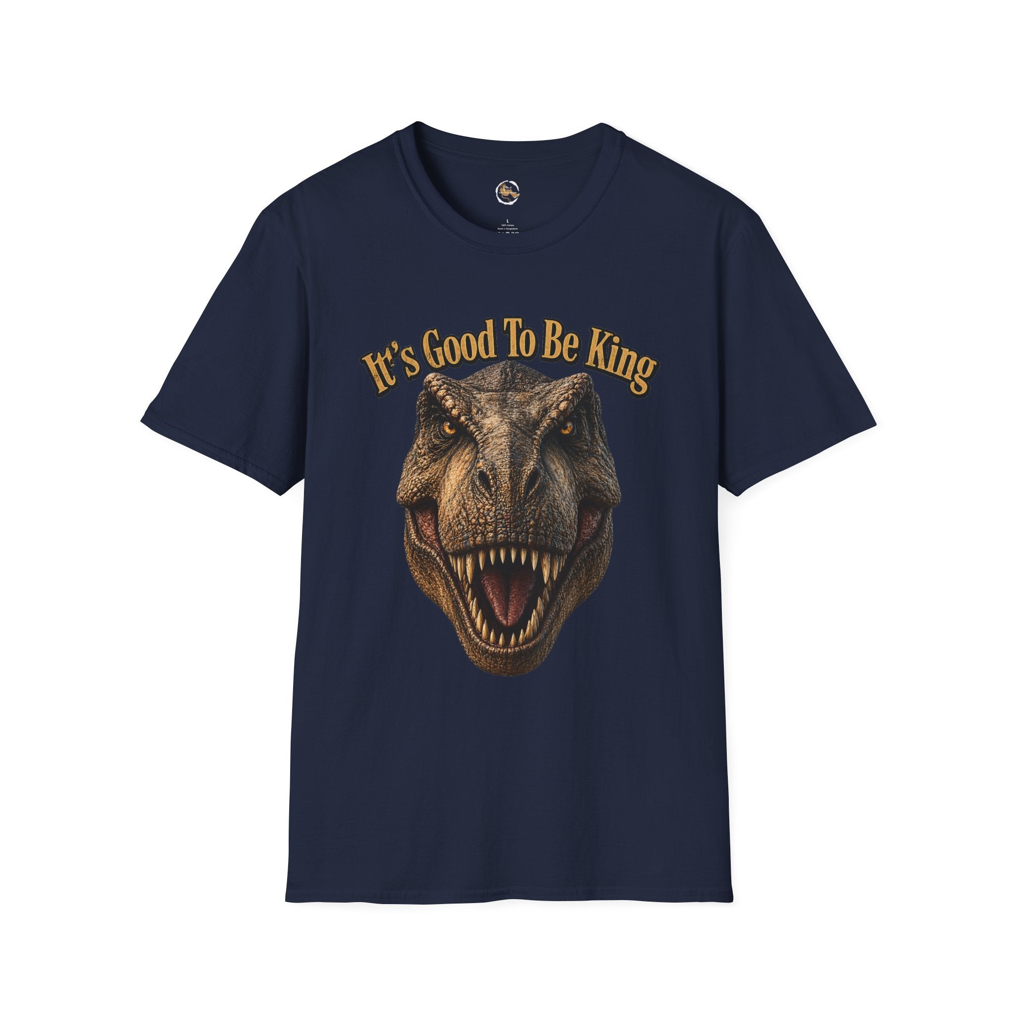 Tyrannosaurus Rex Head It's Good To Be King T-Shirt | Dinosaur Shirt