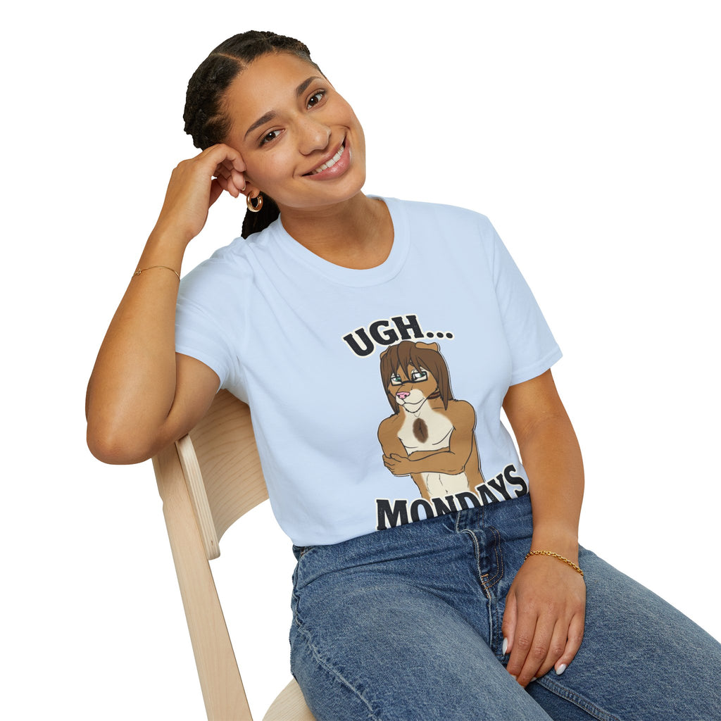 Ugh Mondays Grumpy Lion T-Shirt | Funny Work Casual Tee