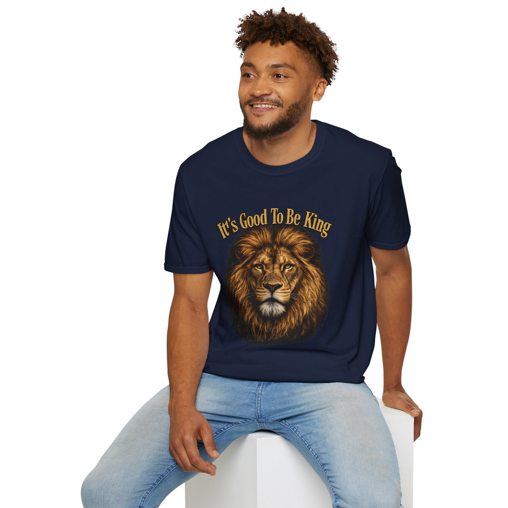 It's Good To Be King Lion Head T-Shirt | Vintage Animal Graphic Tee