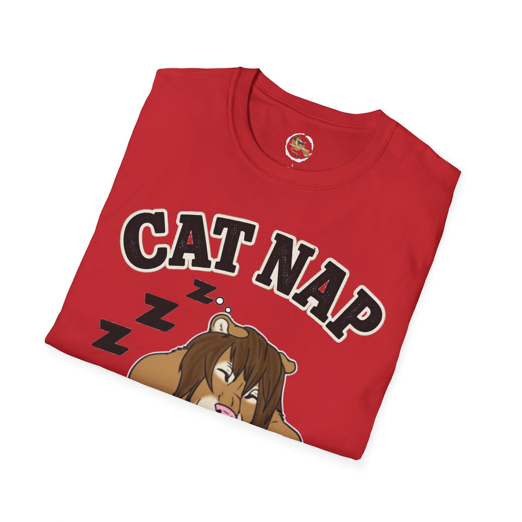 Sleeping Lion Cat Nap T-Shirt | Cute Furry Cat Graphic Tee