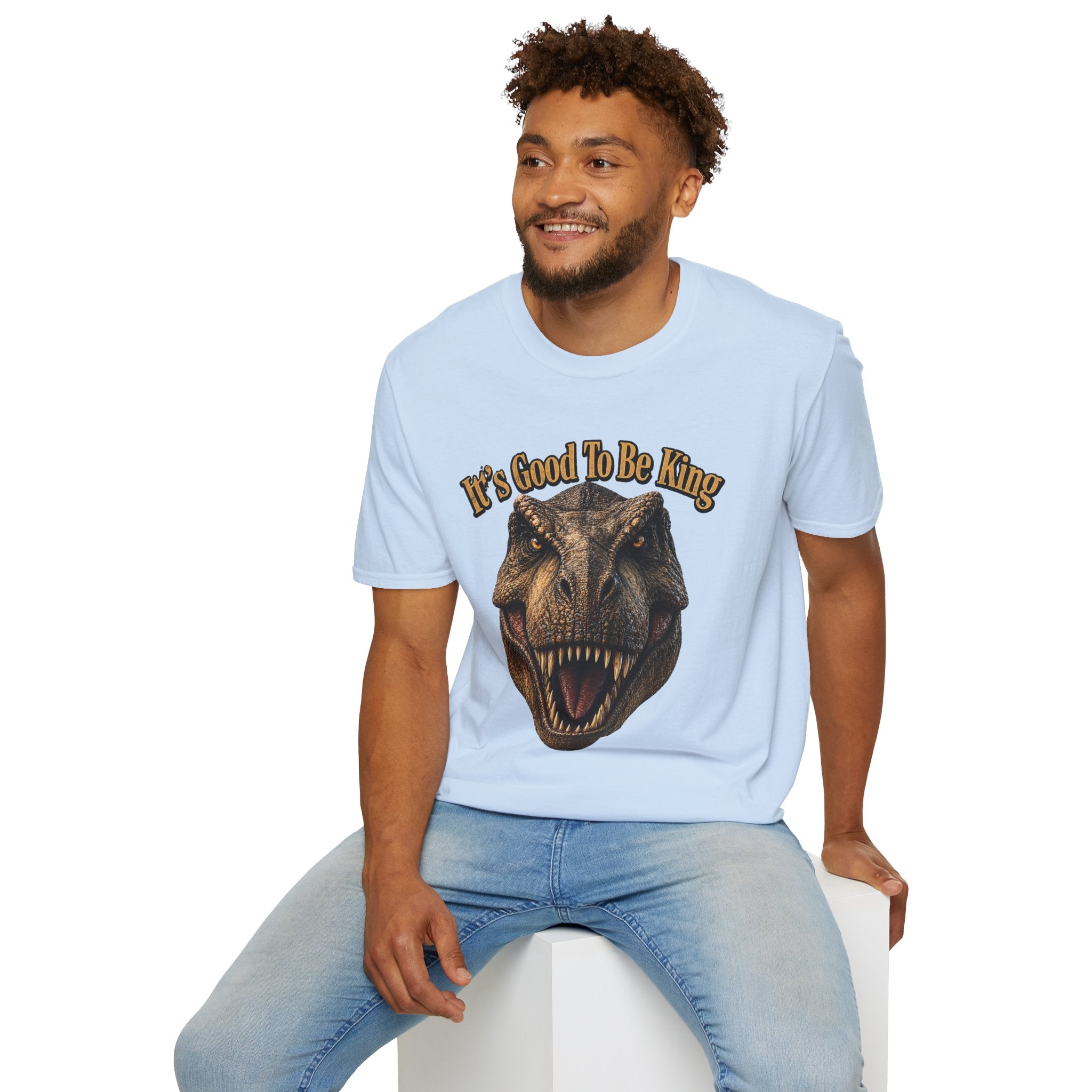 Tyrannosaurus Rex Head It's Good To Be King T-Shirt | Dinosaur Shirt