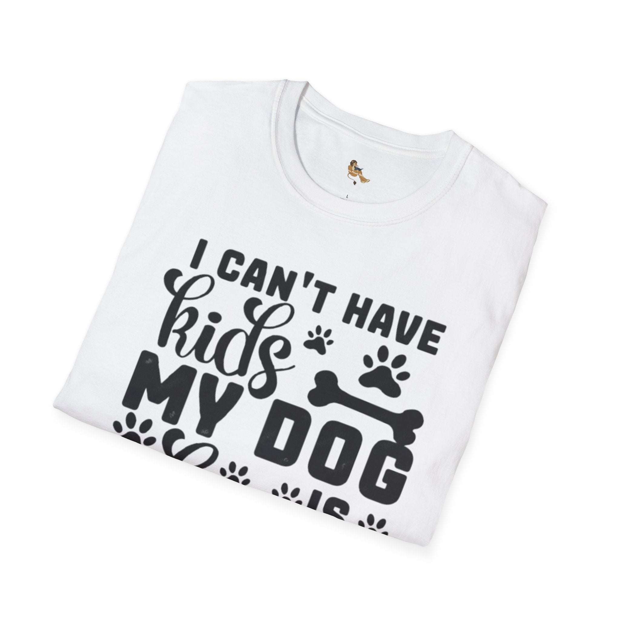 Dog Lover T-Shirt — "I Can't Have Kids My Dog Is Allergic" Funny Pet Parent Tee