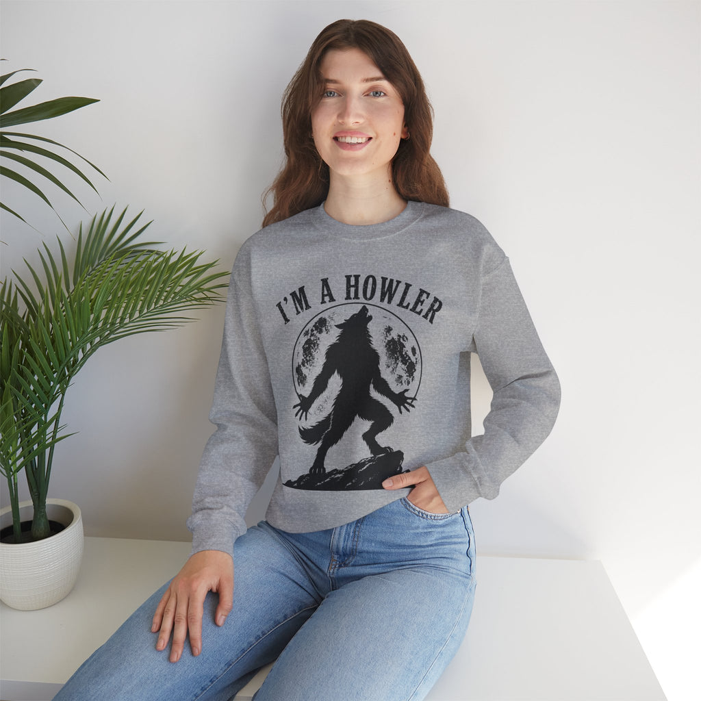 Werewolf Howler Sweeter Crewneck Sweatshirt | Furry Wolf Design