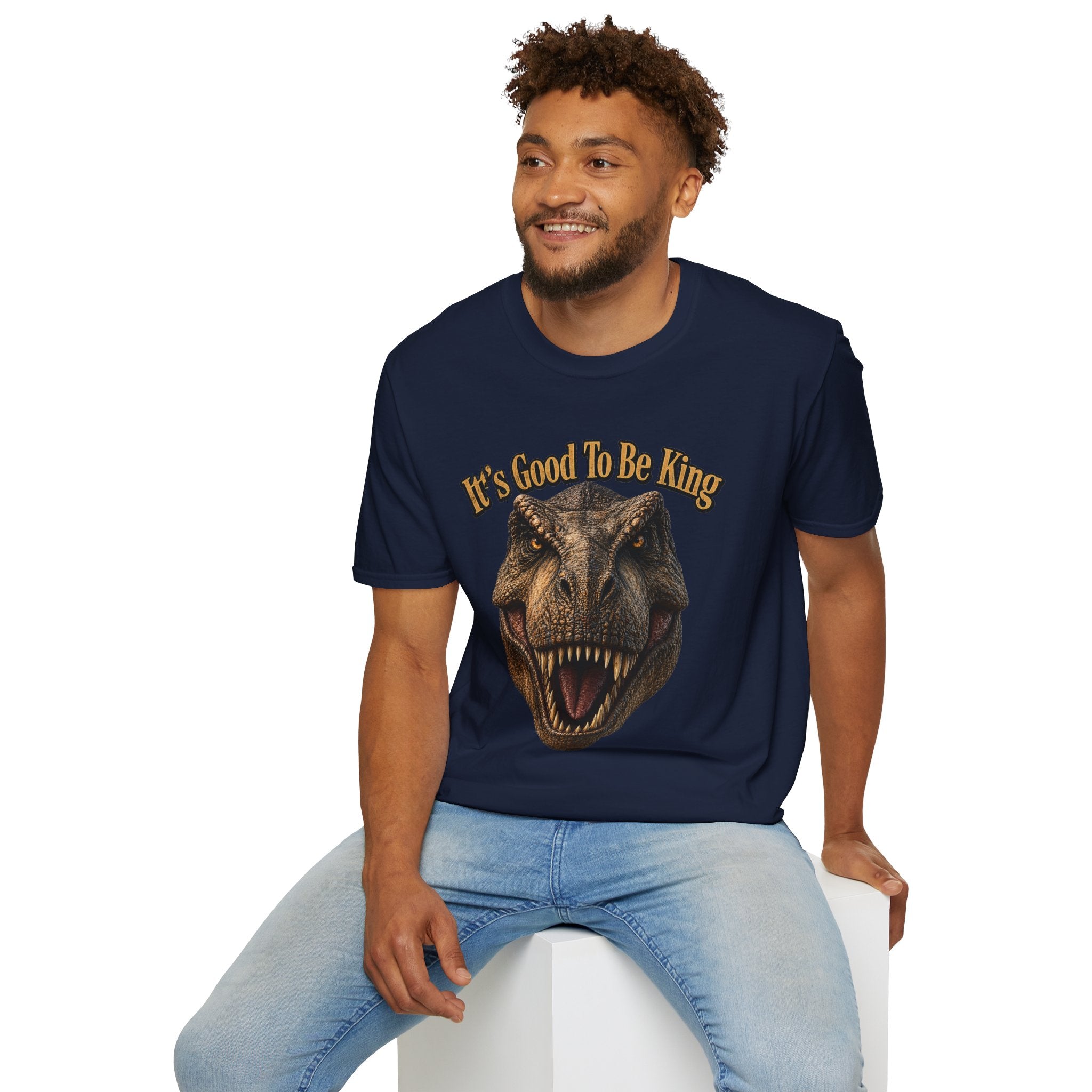 Tyrannosaurus Rex Head It's Good To Be King T-Shirt | Dinosaur Shirt