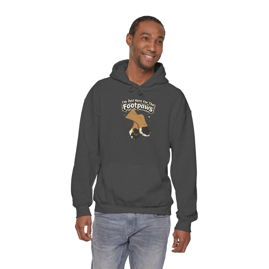 Footpaws Lion Paw Illustration Hoodie | Cute Feline Paws Graphic