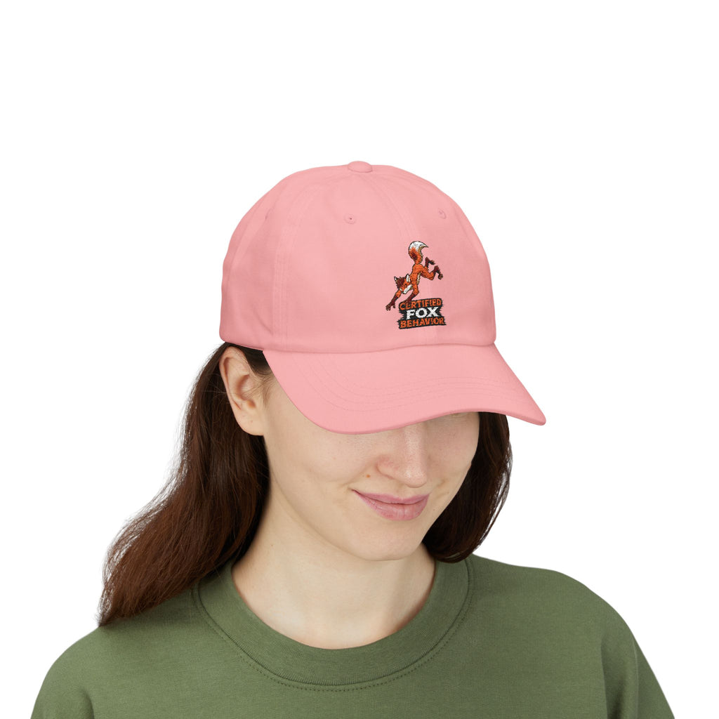 Crafted Fox Illustration Dad Cap | Retro Fox Behavior Logo