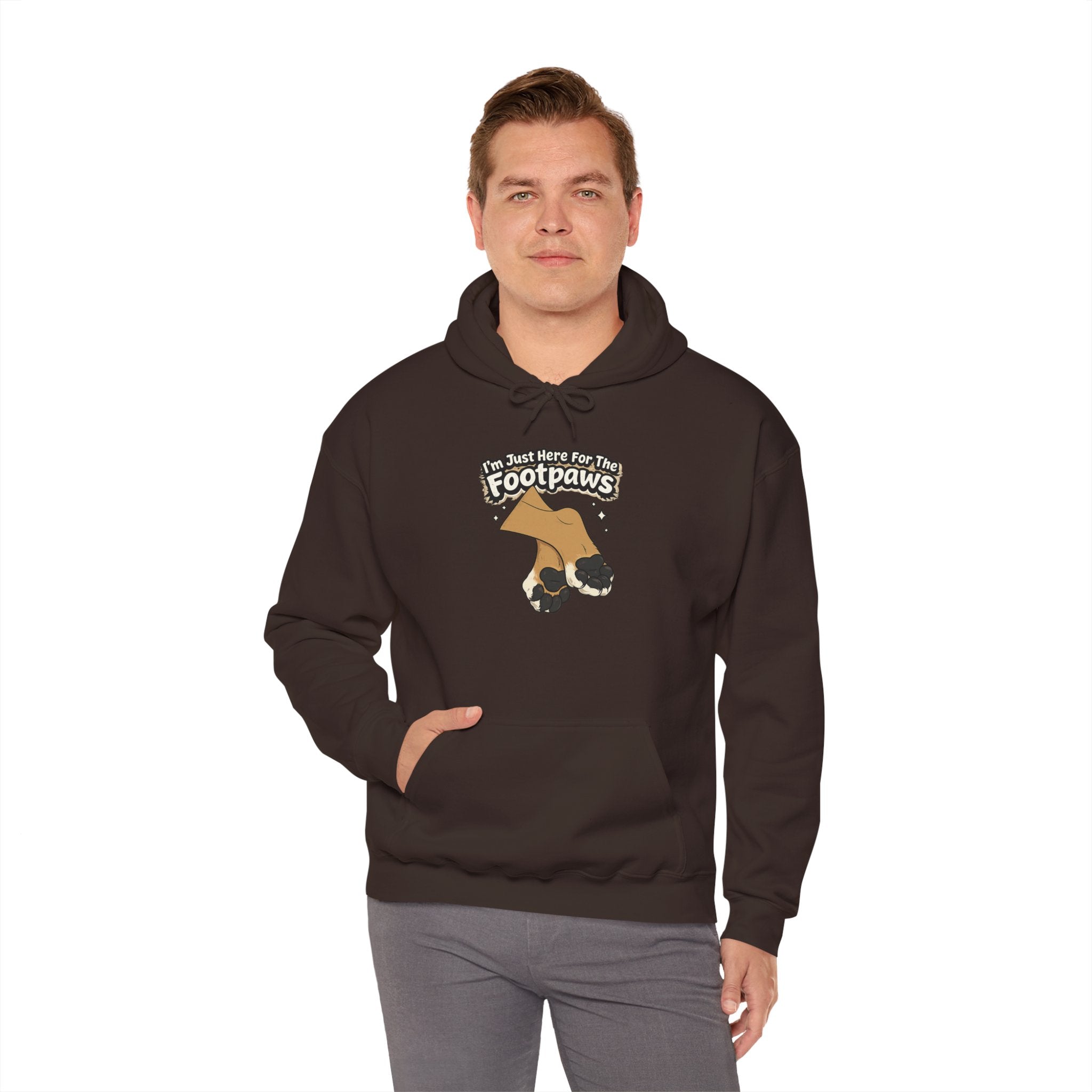 Footpaws Lion Paw Illustration Hoodie | Cute Feline Paws Graphic
