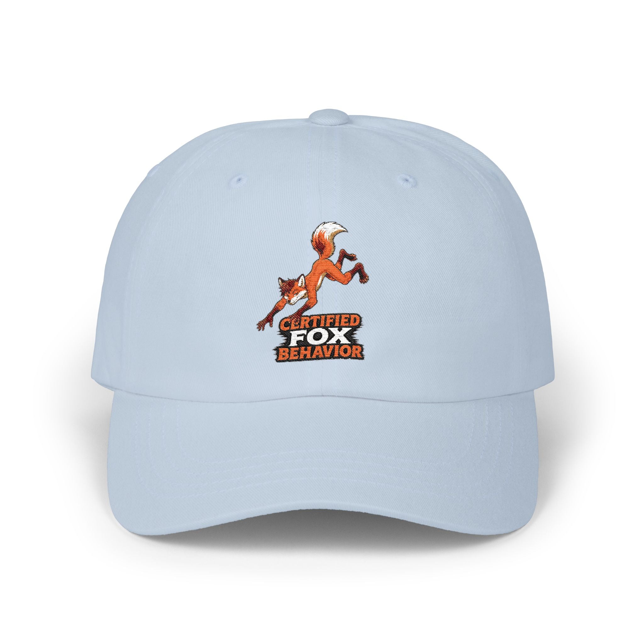 Crafted Fox Illustration Dad Cap | Retro Fox Behavior Logo