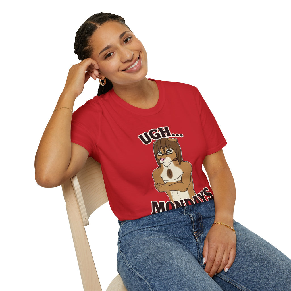 Ugh Mondays Grumpy Lion T-Shirt | Funny Work Casual Tee