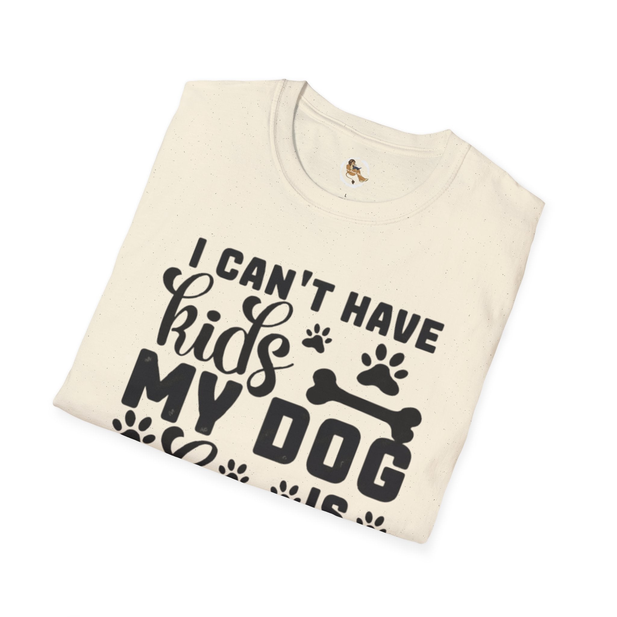 Dog Lover T-Shirt — "I Can't Have Kids My Dog Is Allergic" Funny Pet Parent Tee