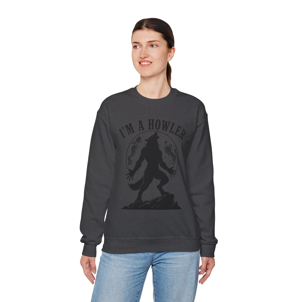 Werewolf Howler Sweeter Crewneck Sweatshirt | Furry Wolf Design