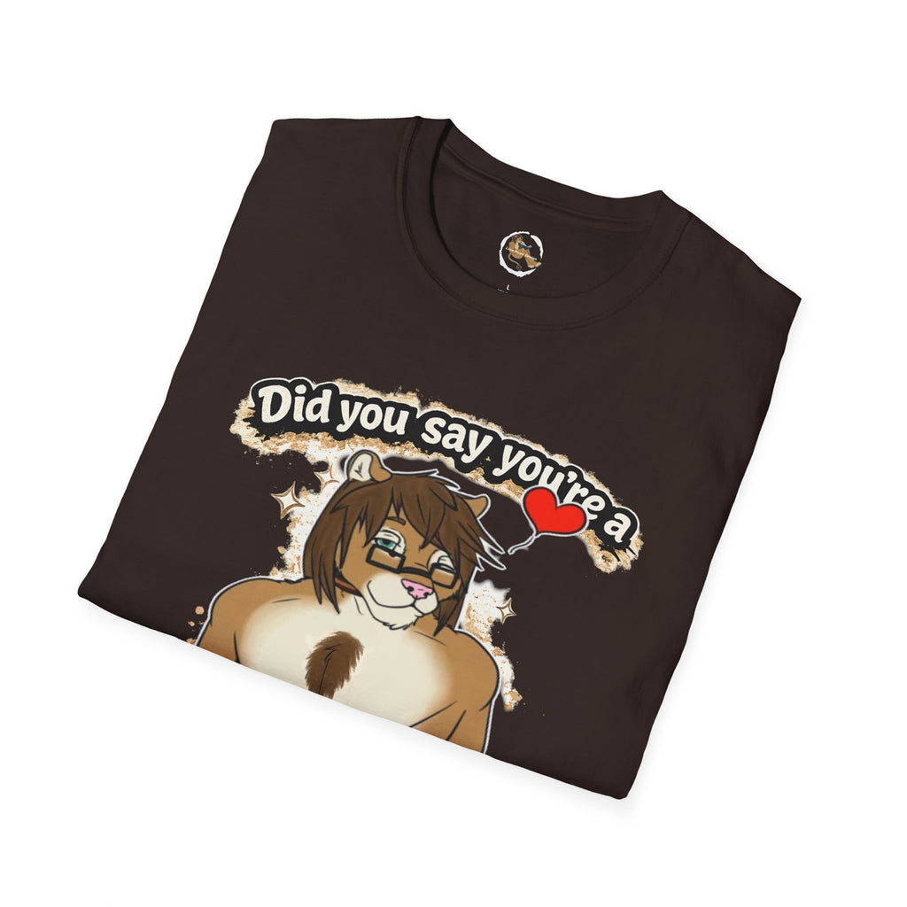 Did you say you're a Lion Tamer? T-Shirt | Furry Lion Character Tee