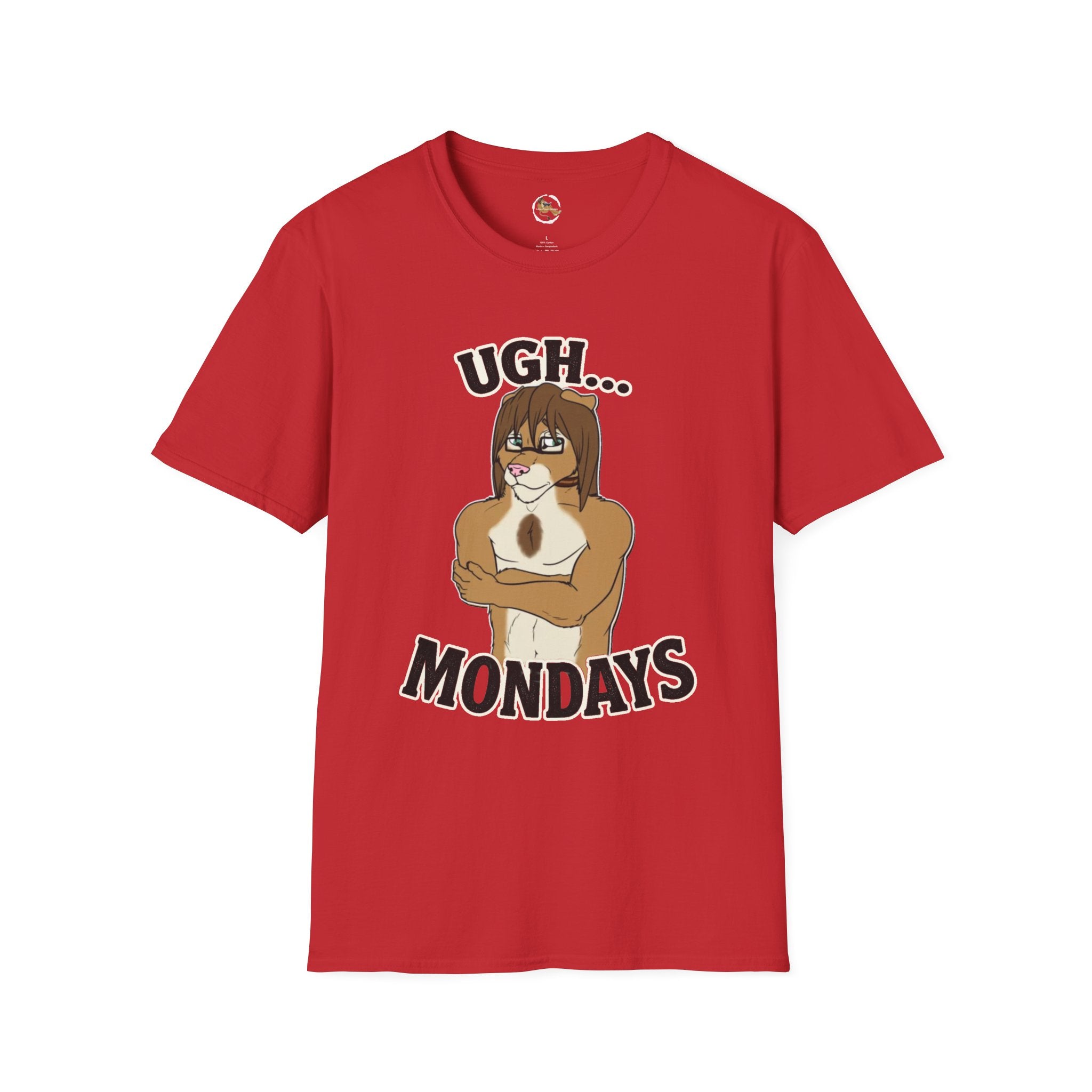 Ugh Mondays Grumpy Lion T-Shirt | Funny Work Casual Tee