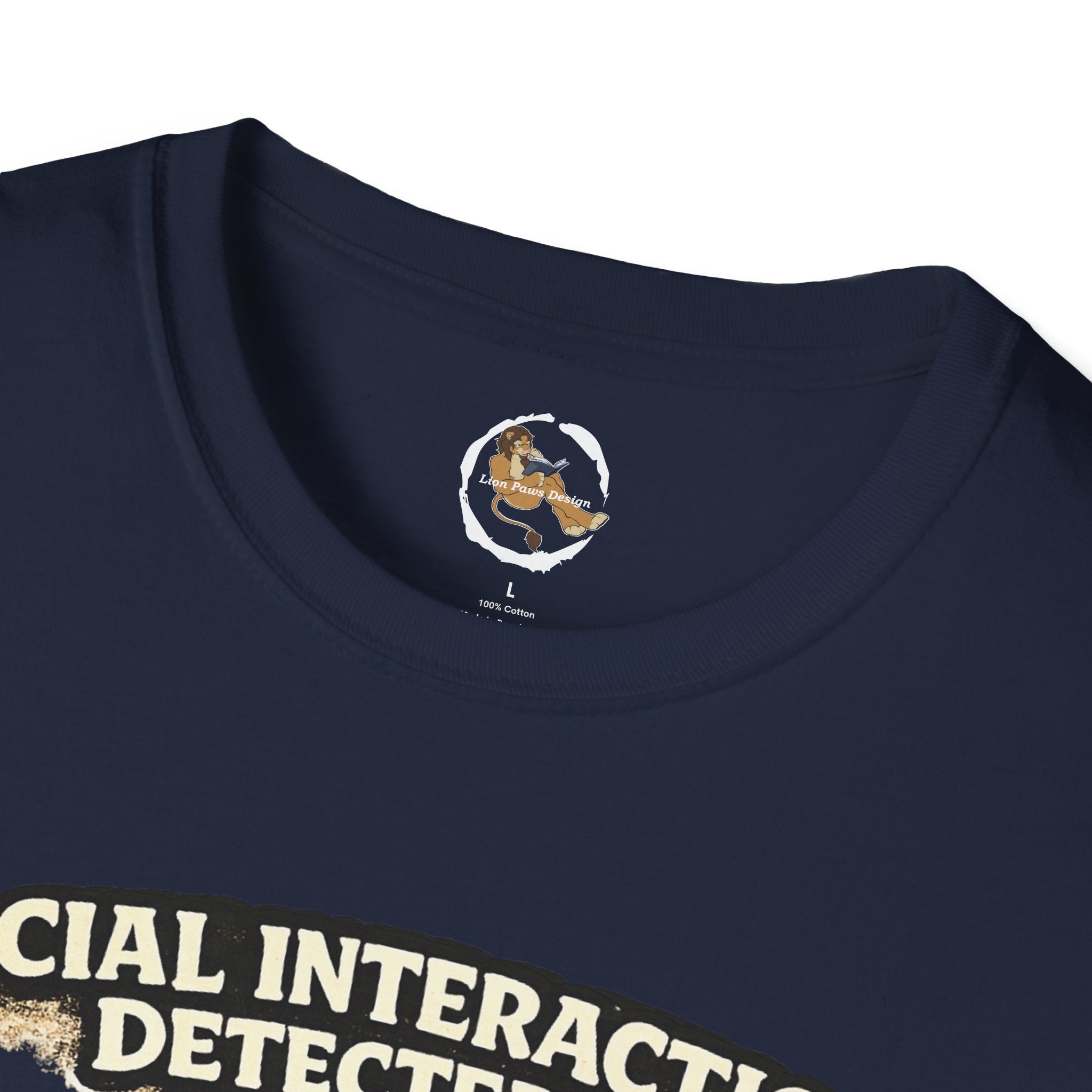 Panic Mode Activated T‑Shirt — "Social Interaction Detected" Funny Furry Graphic Tee
